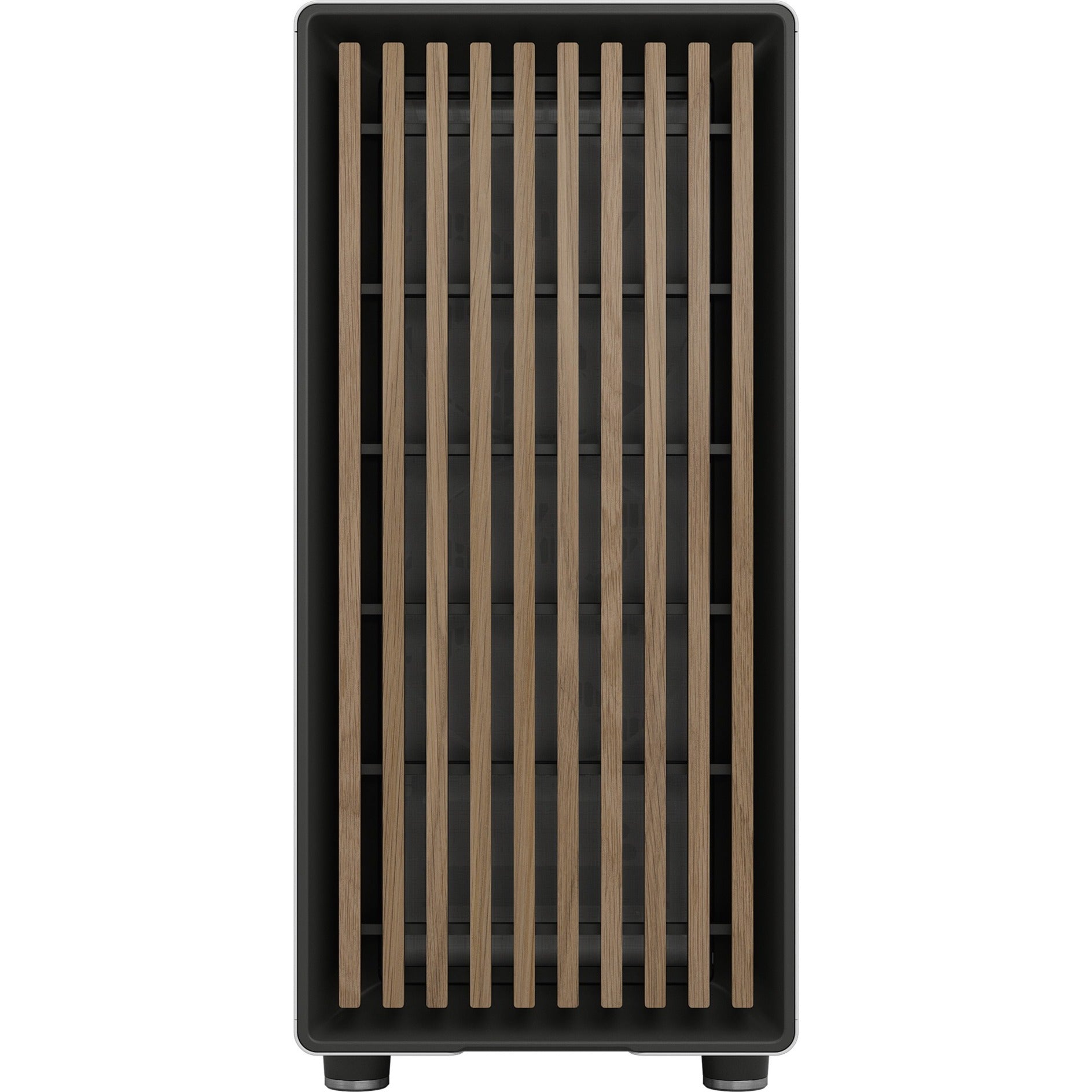 Fractal design north midi tower behuizing (wit houtkleur | 2x usb-a | 1x usb-c)