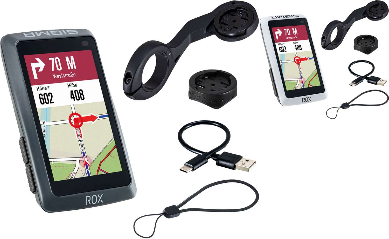 Sigma Fietscomputer ROX 12.1 EVO GPS Wit Basic
