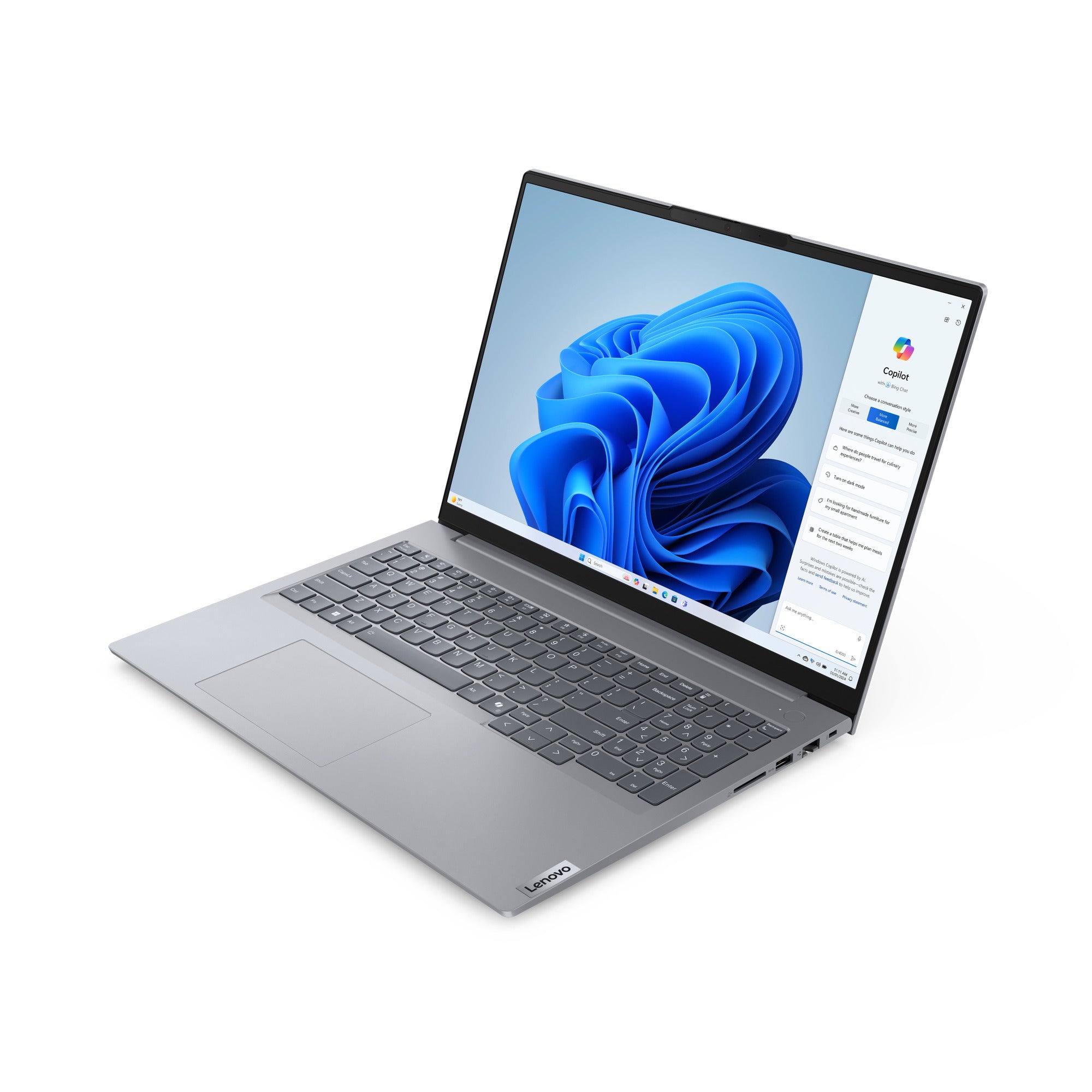 Lenovo thinkbook 16 g7 arp (21mw00ckmh) 16 laptop (grijs | ryzen 5 7535hs | radeon 660m | 16 gb | 512 gb ssd)