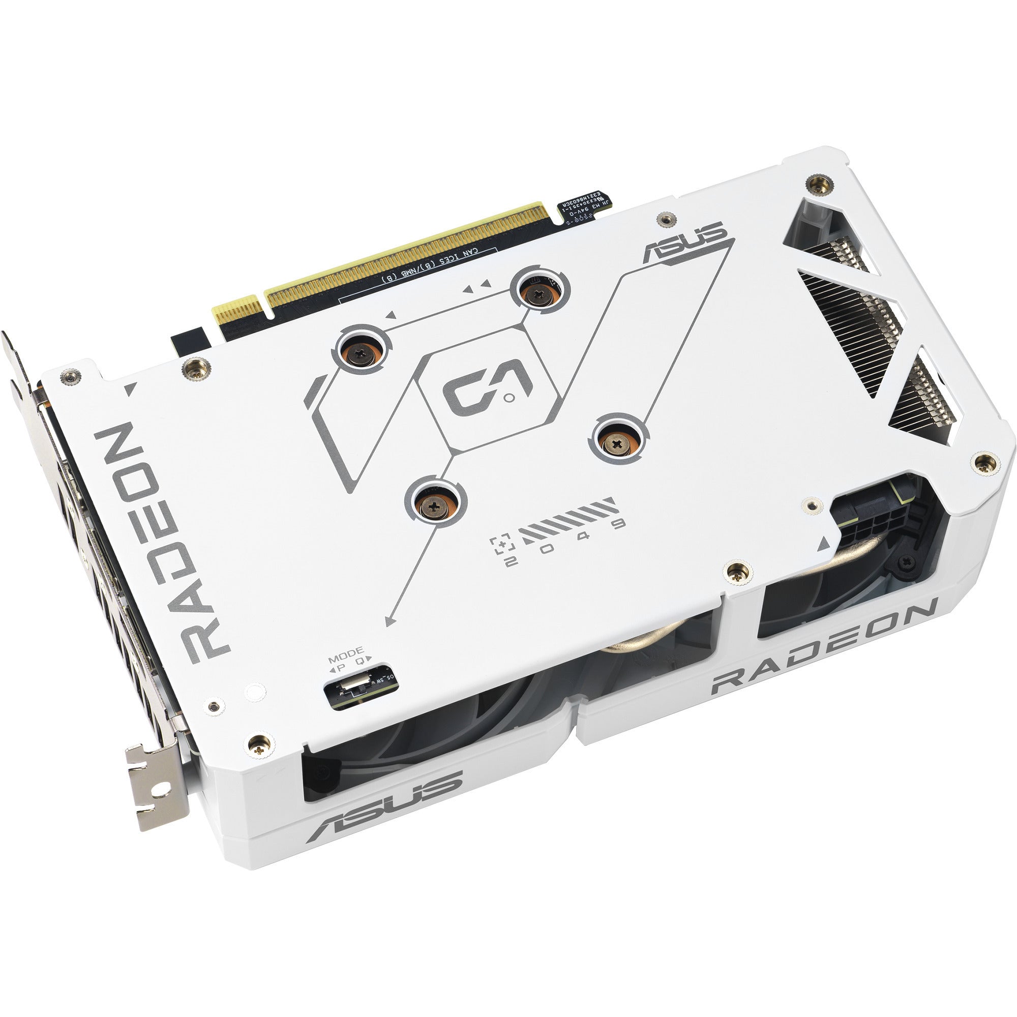 Asus radeon rx 9060 xt dual white edition 16gb grafische kaart (wit, rdna4, gddr6, 2x displayport, 1x hdmi 2.1)