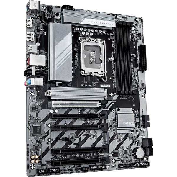 Gigabyte b860 ds3h wifi6e socket 1851 moederbord (zilver zwart, raid, 2.5gb-lan, wi-fi 6e, bt, sound, atx)