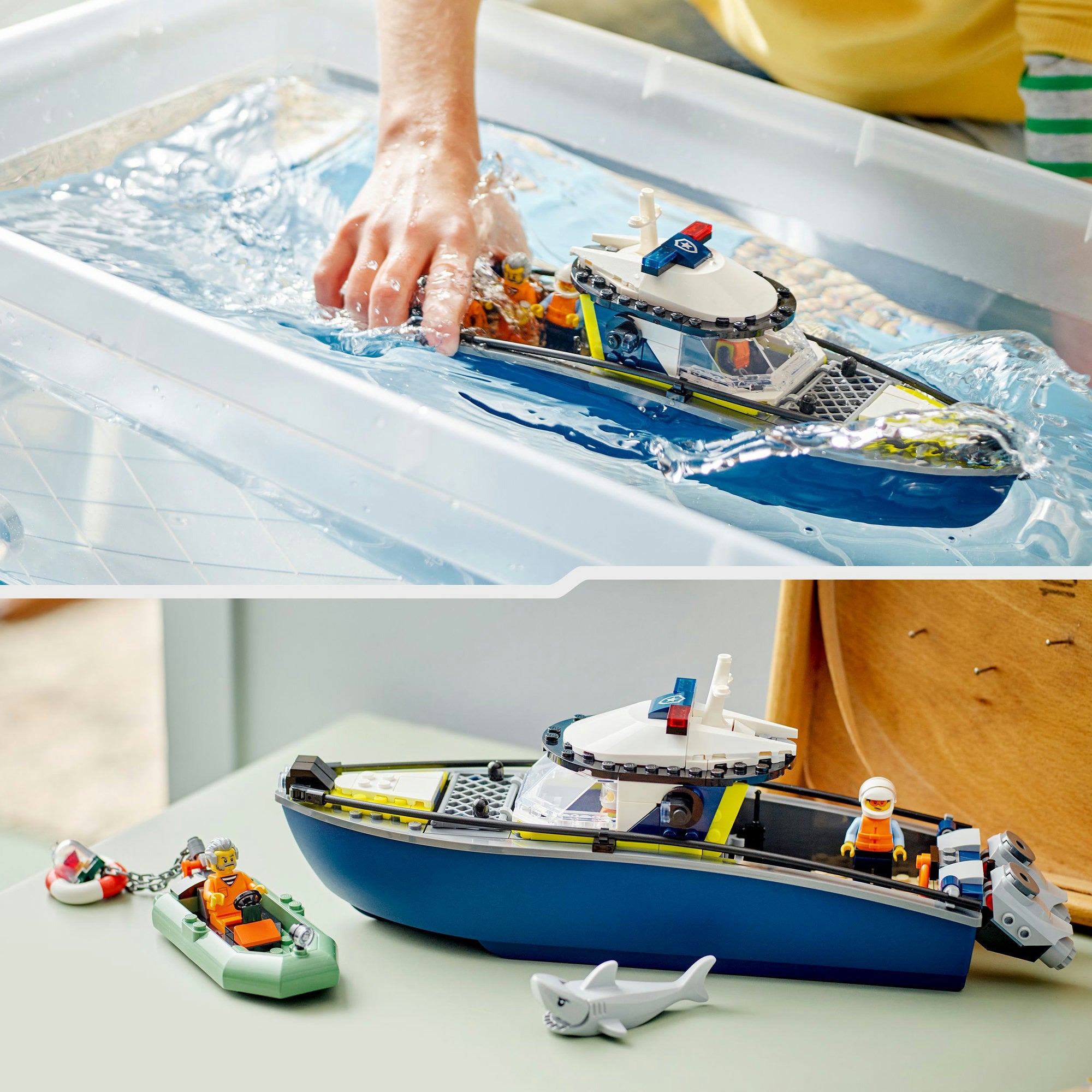 Lego 60456 stadspolitie achtervolging met politieboot
