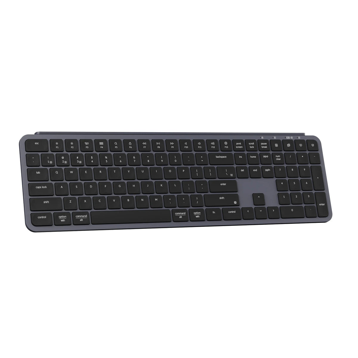 Keychron b6 pro-k1 toetsenbord (zwart, us lay-out (qwerty), scissor switches, 100%, abs, 2.4 ghz | bluetooth 5.2 | usb-c)