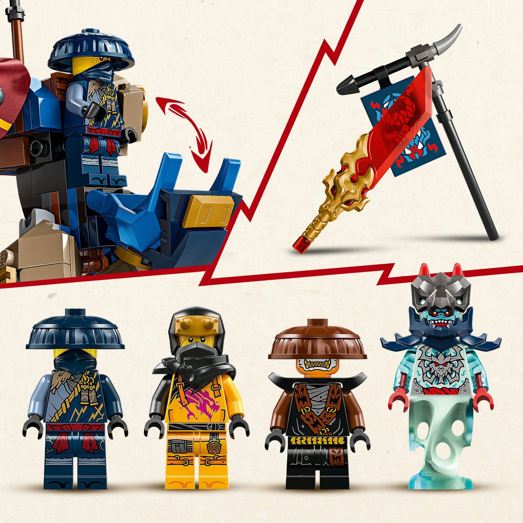 Lego ninjago - rogue's mecha drakenrijder constructiespeelgoed (71843)