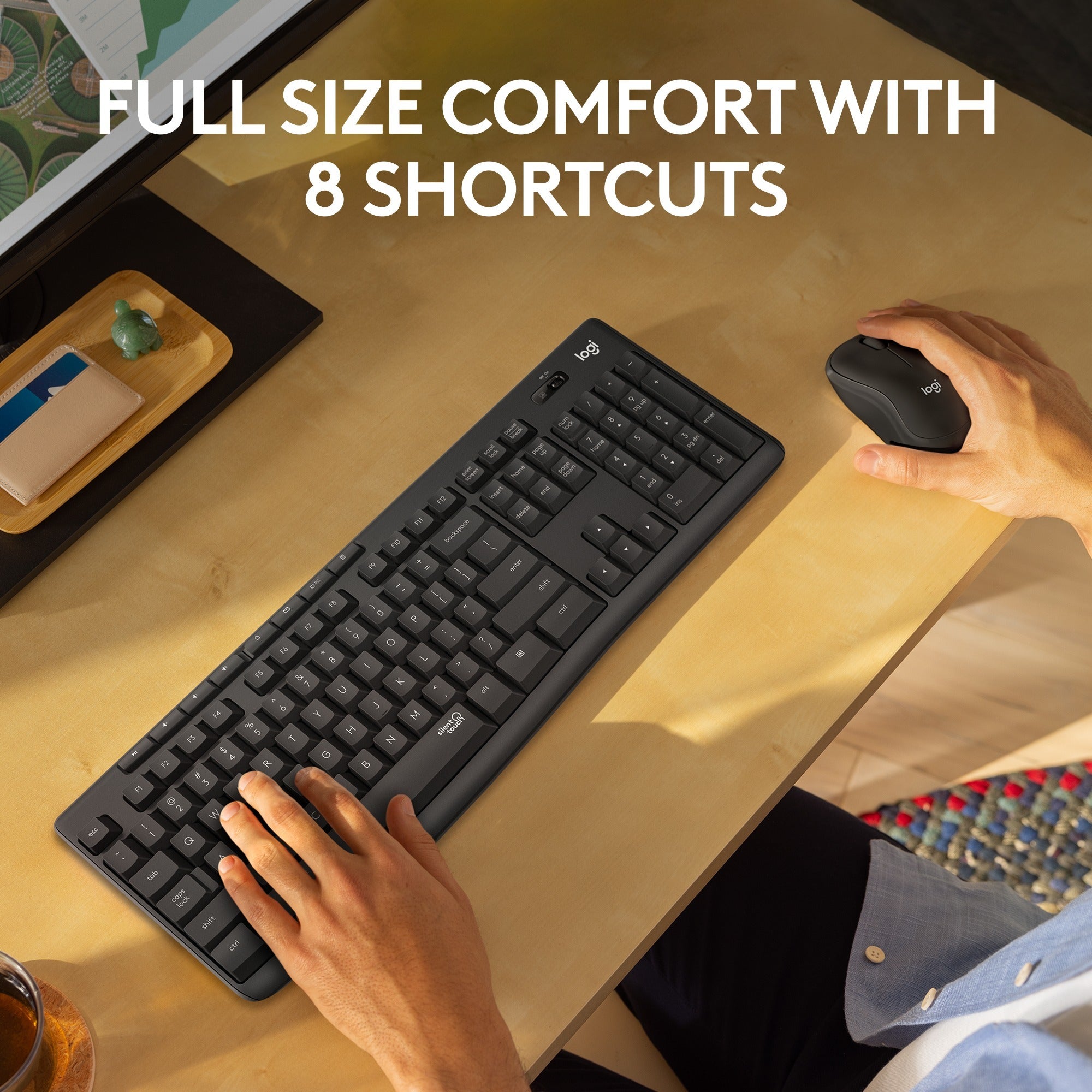 Logitech MK295 Silent draadloze toetsenbord- en muiscombinatie