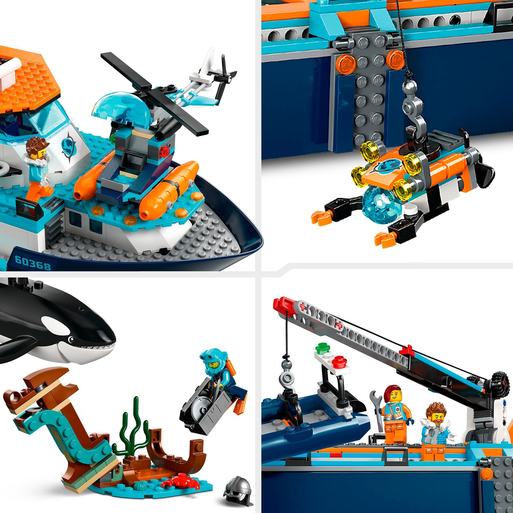 Lego city - poolonderzoeksschip constructiespeelgoed (60368)