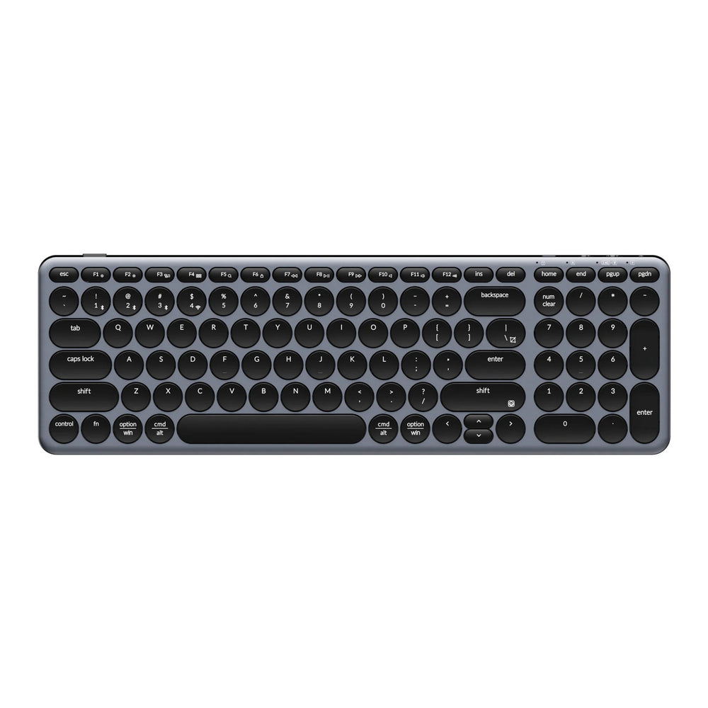 Keychron b4 pro-k1 toetsenbord (grijs, us lay-out (qwerty), scissor switches, 96%, abs keycaps, 2.4 ghz | bluetooth | usb)