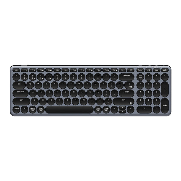 Keychron b4 pro-k1 toetsenbord (grijs, us lay-out (qwerty), scissor switches, 96%, abs keycaps, 2.4 ghz | bluetooth | usb)