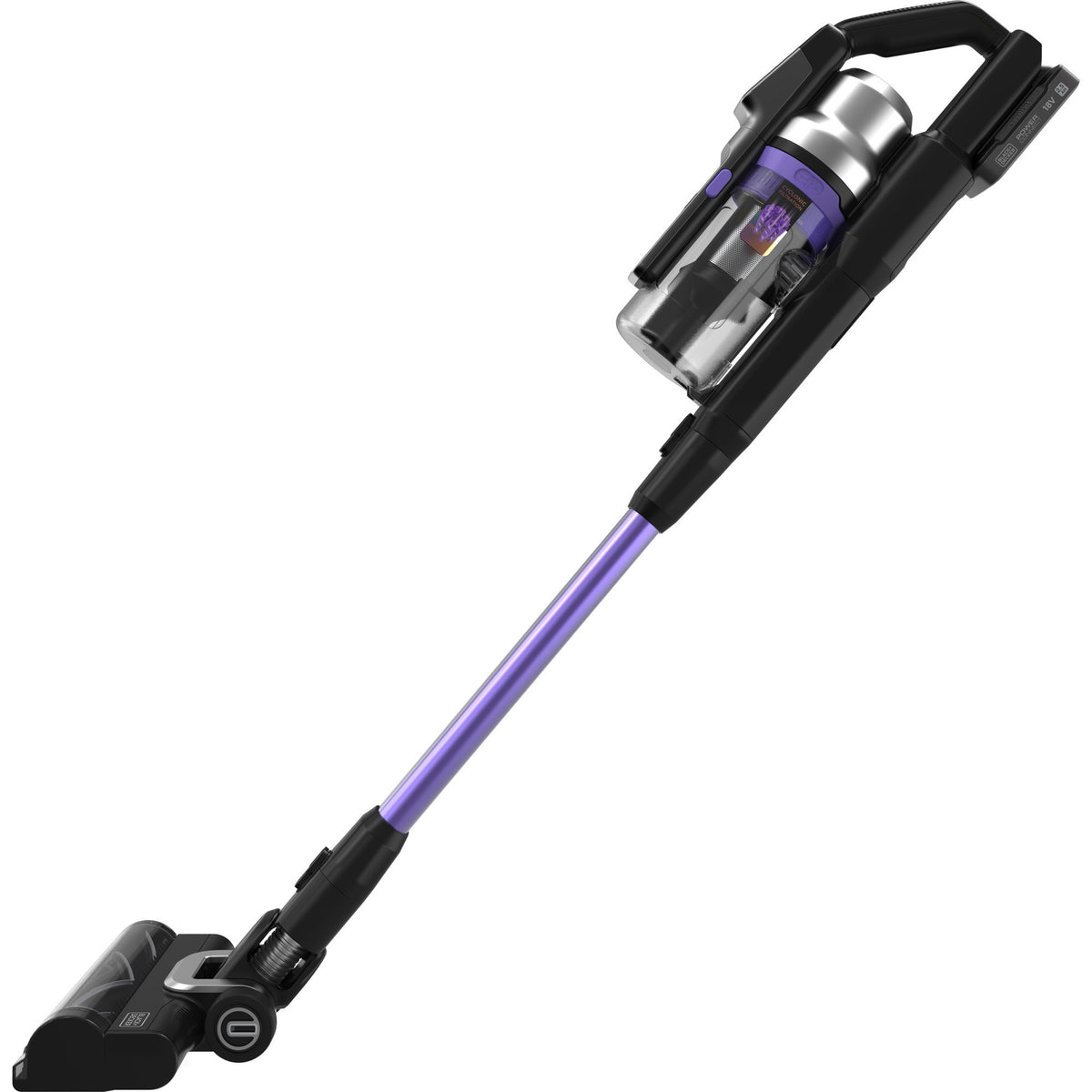 Black+decker 18v 2.5ah 4in1 steelstofzuiger (zwart paars)