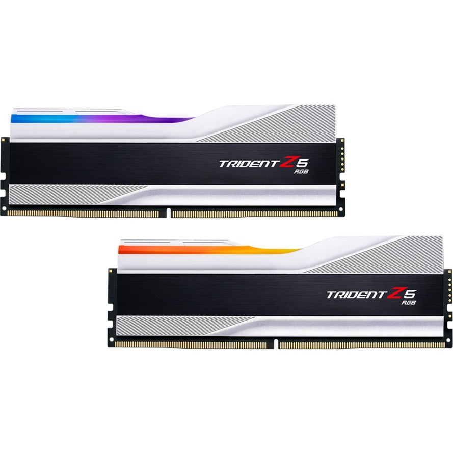 G.skill trident z5 rgb 32 gb ddr5-6400 (2x 16 gb) werkgeheugen (zilver, f5-6400j3239g16gx2-tz5rs, xmp 3.0)