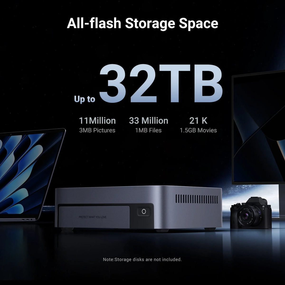 Ugreen nasync dxp480t plus (grijs, wifi, 1x 10gbe, hdmi, thunderbolt 4 (40 gb s))