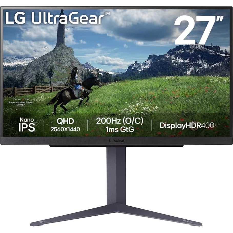 Lg ultragear 27gs85q-b 27 gaming monitor (zwart, 2x hdmi, displayport, 2x usb-a, usb-b, 200 hz (oc))