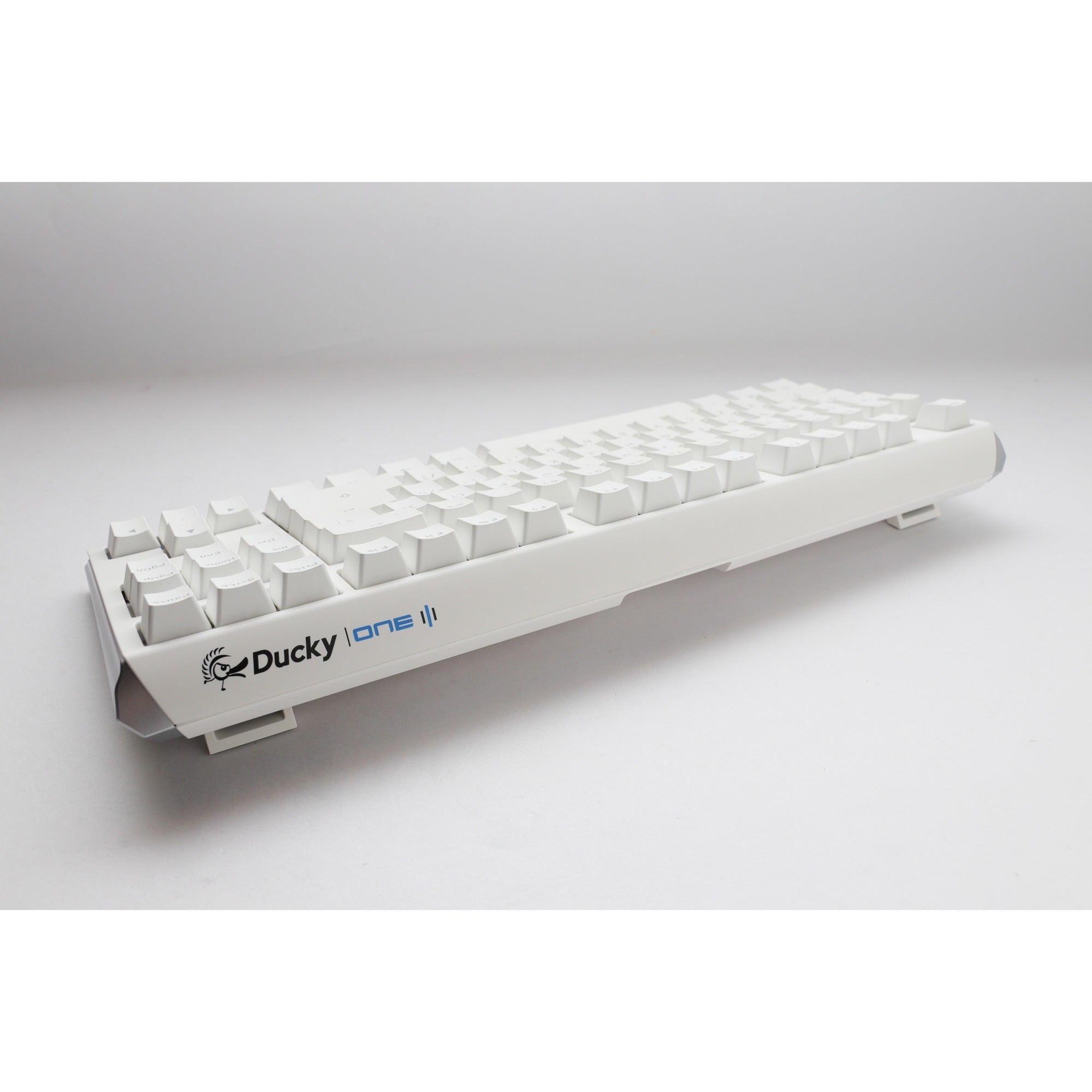 Ducky one 3 classic pure white tkl, toetsenbord (wit, us lay-out, cherry mx red, rgb led, double-shot pbt, hot-swappable, quack mechanics, 80%)