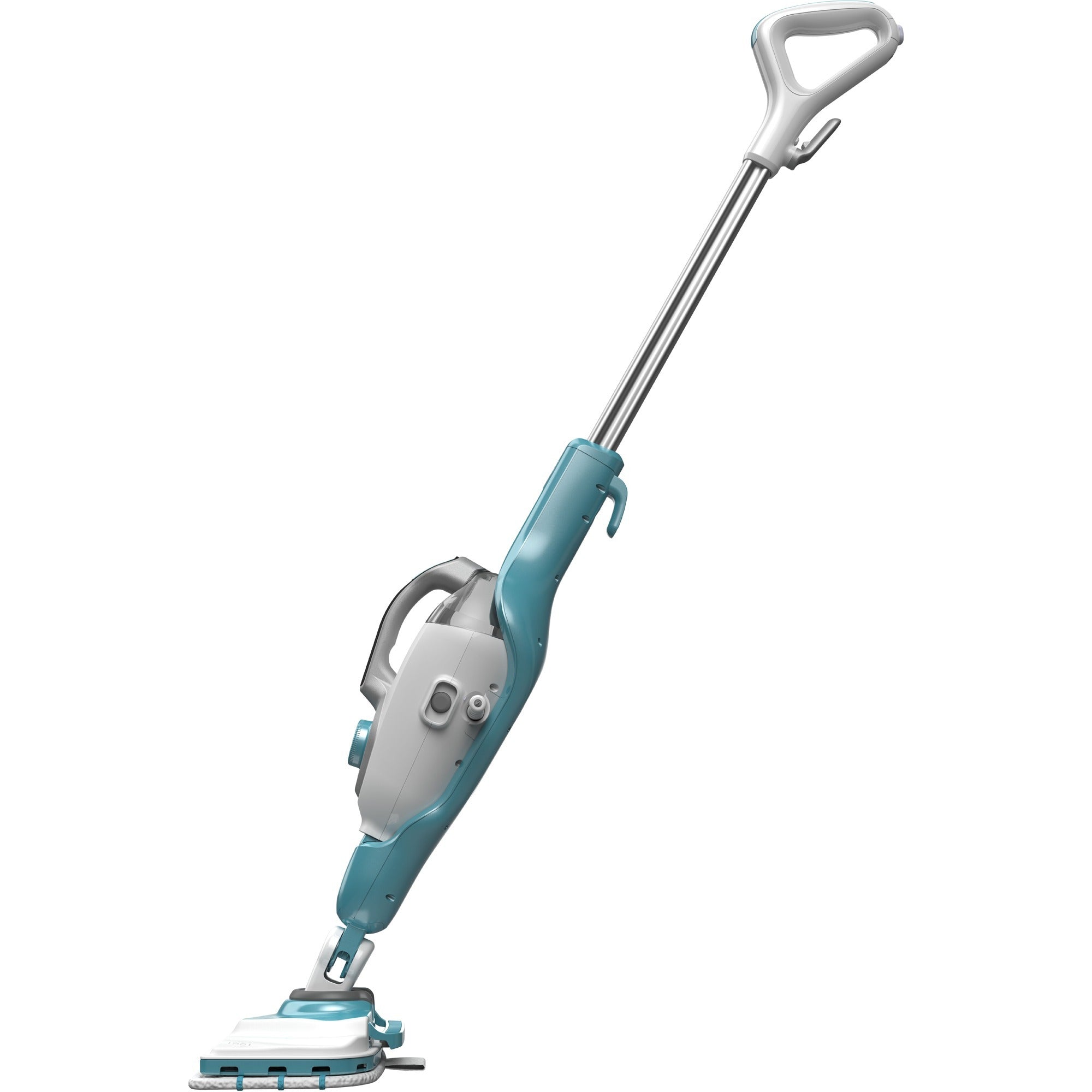 Black+decker bhsm1610dsm 1600w steam-mop met steamitt, deltavoet en 15 accessoires stoomreiniger (wit blauwgrijs)