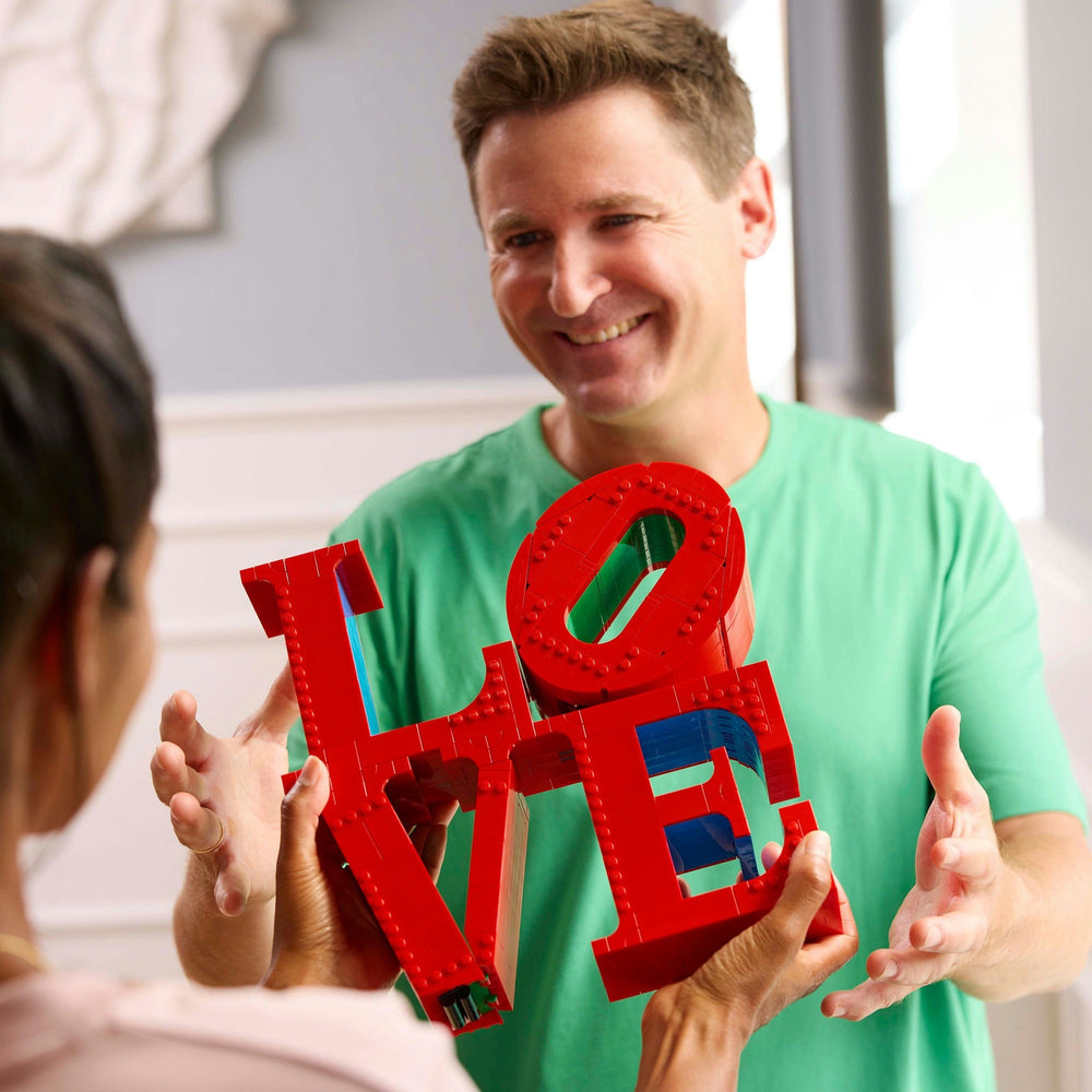 Lego art love woonaccessoire decoratie bouwpakket voor volwassenen, valentijnscadeau - 31214
