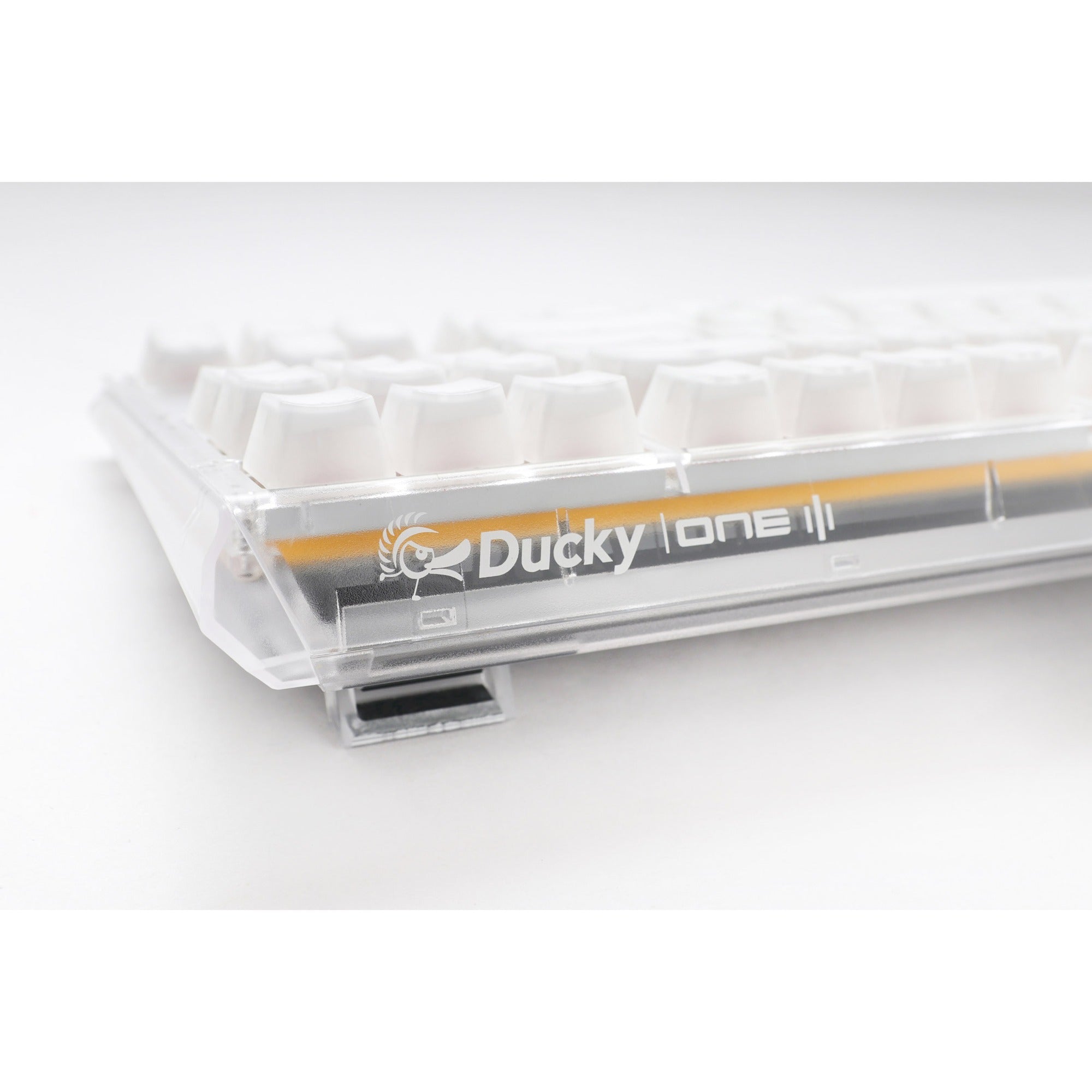 Ducky one 3 aura white, toetsenbord (wit, us lay-out, cherry mx red, abs double shot, hot swap)