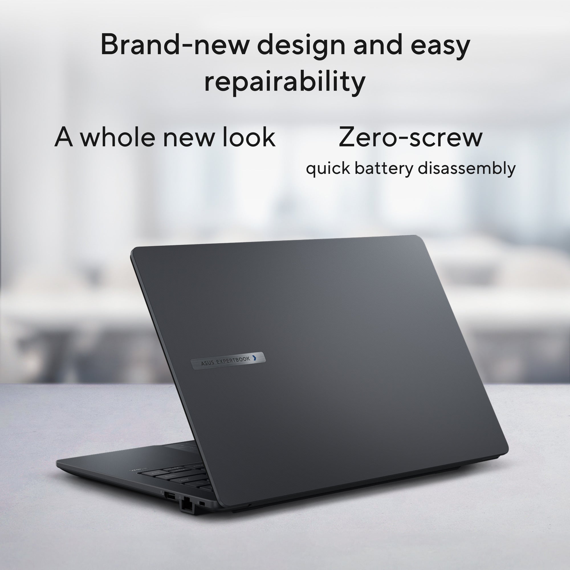 Asus expertbook b1 b1403cva-s63755x 14 copilot+ laptop (grijs | core i7-13620h | uhd graphics | 32 gb | 1 tb ssd)