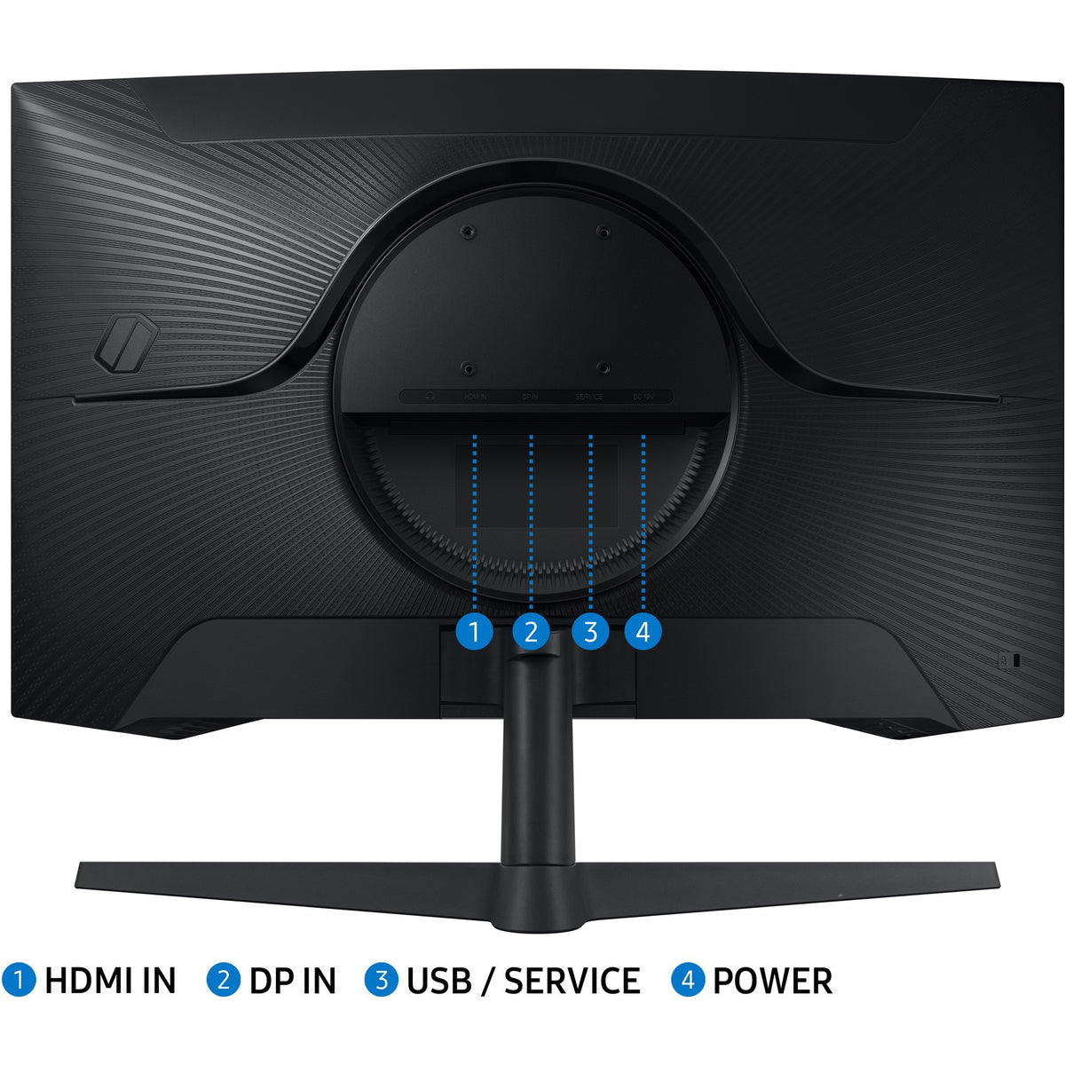 Samsung odyssey g5 g55c 27 curved gaming monitor (zwart, 1x displayport, 1x hdmi, 165 hz)