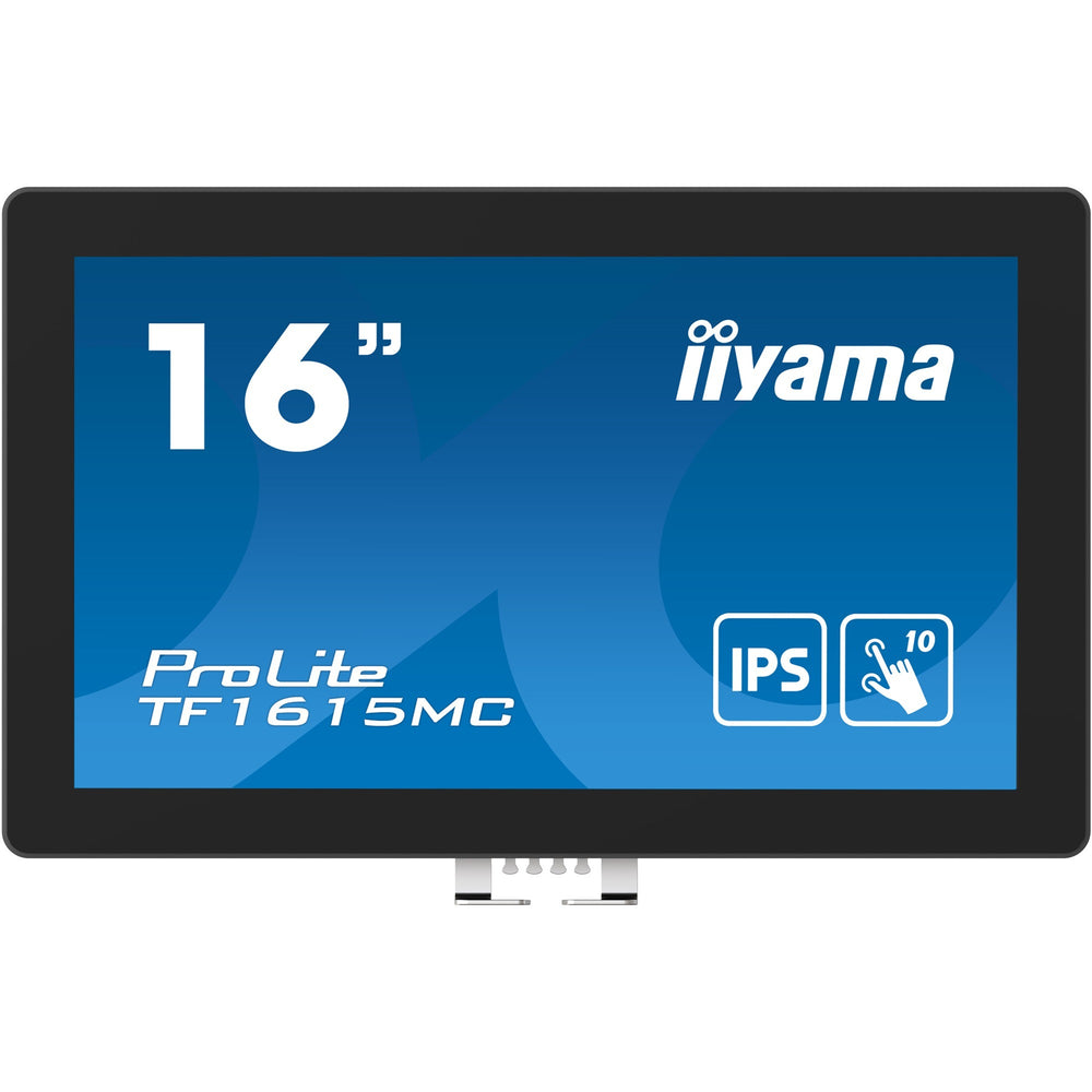 Iiyama prolite tf1615mc-b1 16 touchscreen monitor (zwart, hdmi, displayport, vga, usb-b, rj-45)
