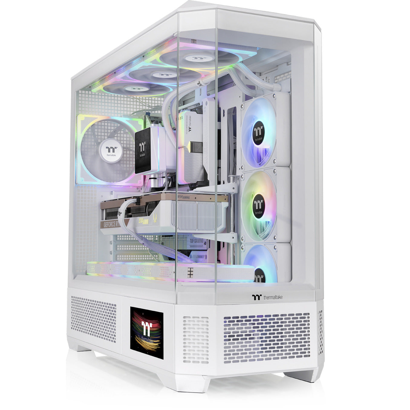 Thermaltake view 600 tg snow big tower behuizing (wit | 2x usb-a | 1x usb-c | tempered glass)