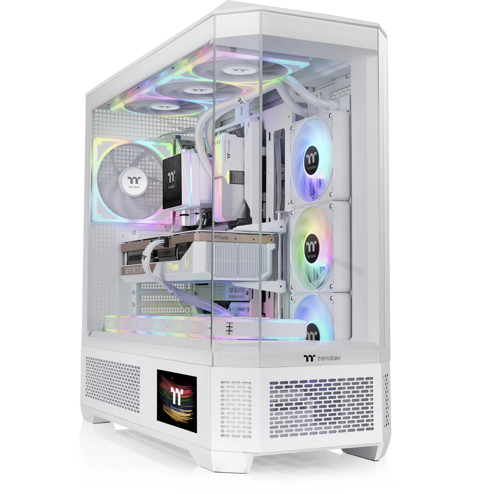 Thermaltake view 600 tg snow big tower behuizing (wit | 2x usb-a | 1x usb-c | tempered glass)