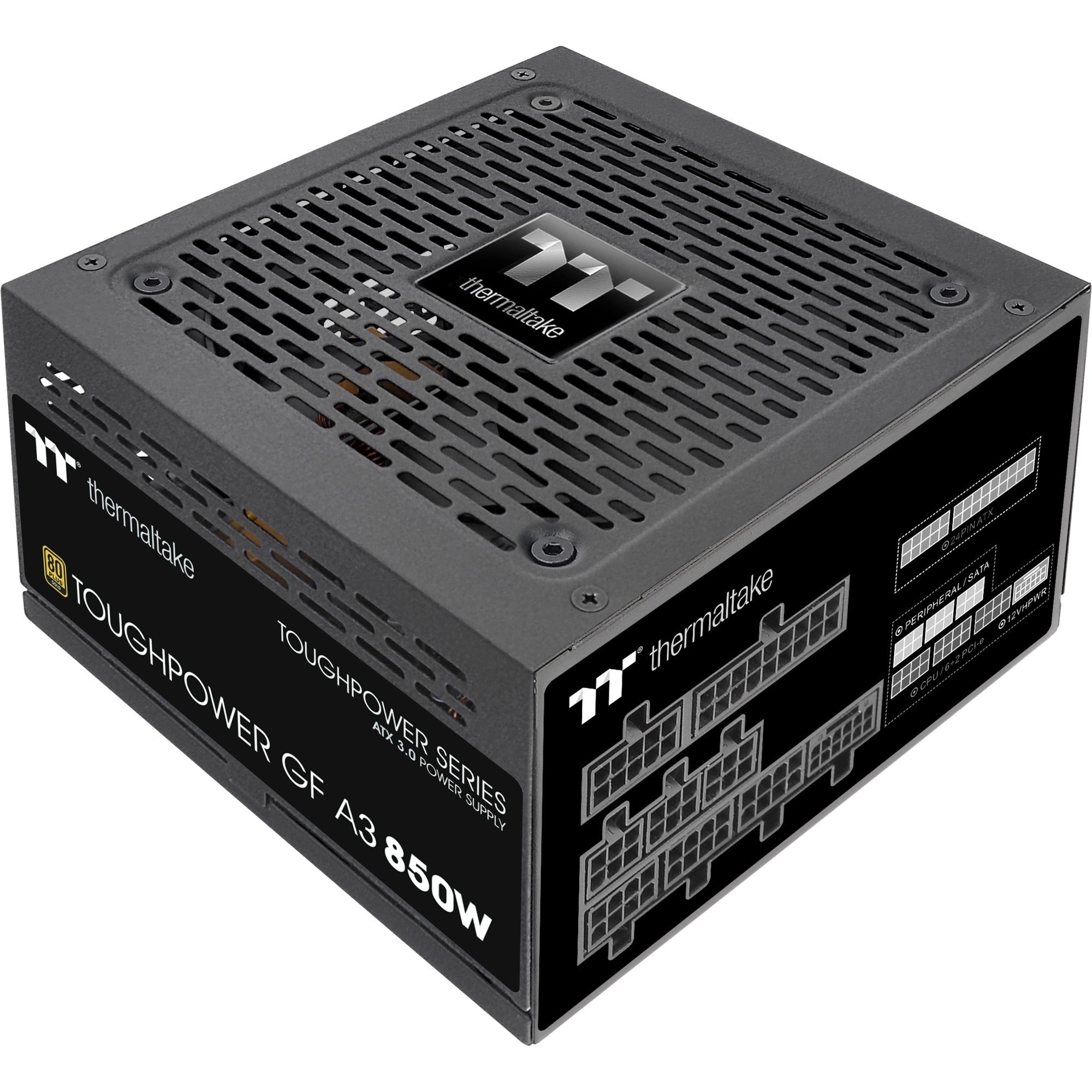 Thermaltake toughpower gf a3 gold - tt premium edition modulaire 850 watt voeding (zwart, 4x pcie)
