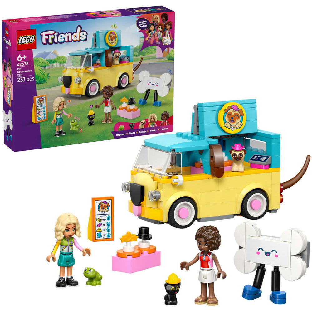 Lego friends 42678 bestelwagen met dierenaccessoires