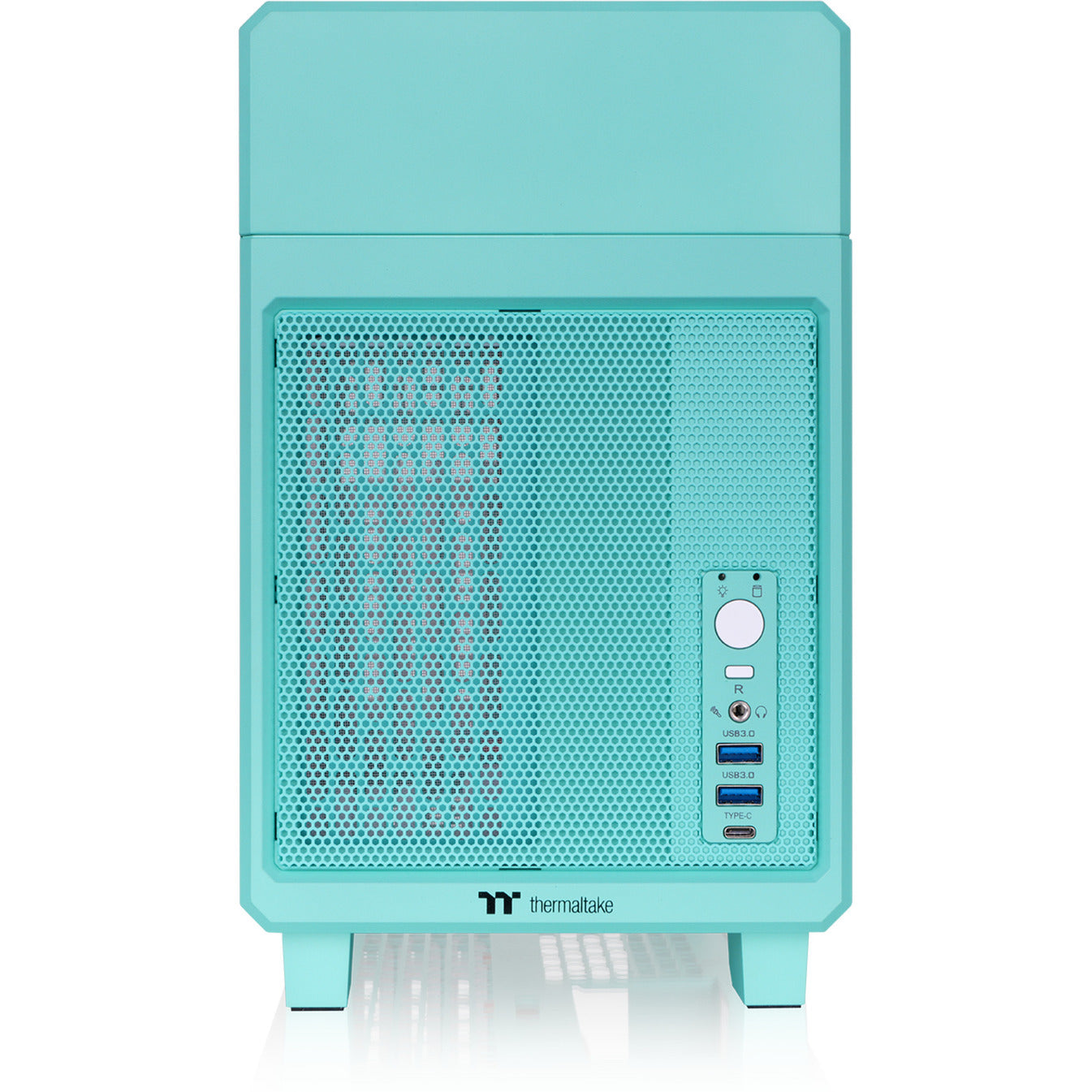 Thermaltake tr100 mint strawberry mini tower behuizing (mint bes | 2x usb-a | 1x usb-c)