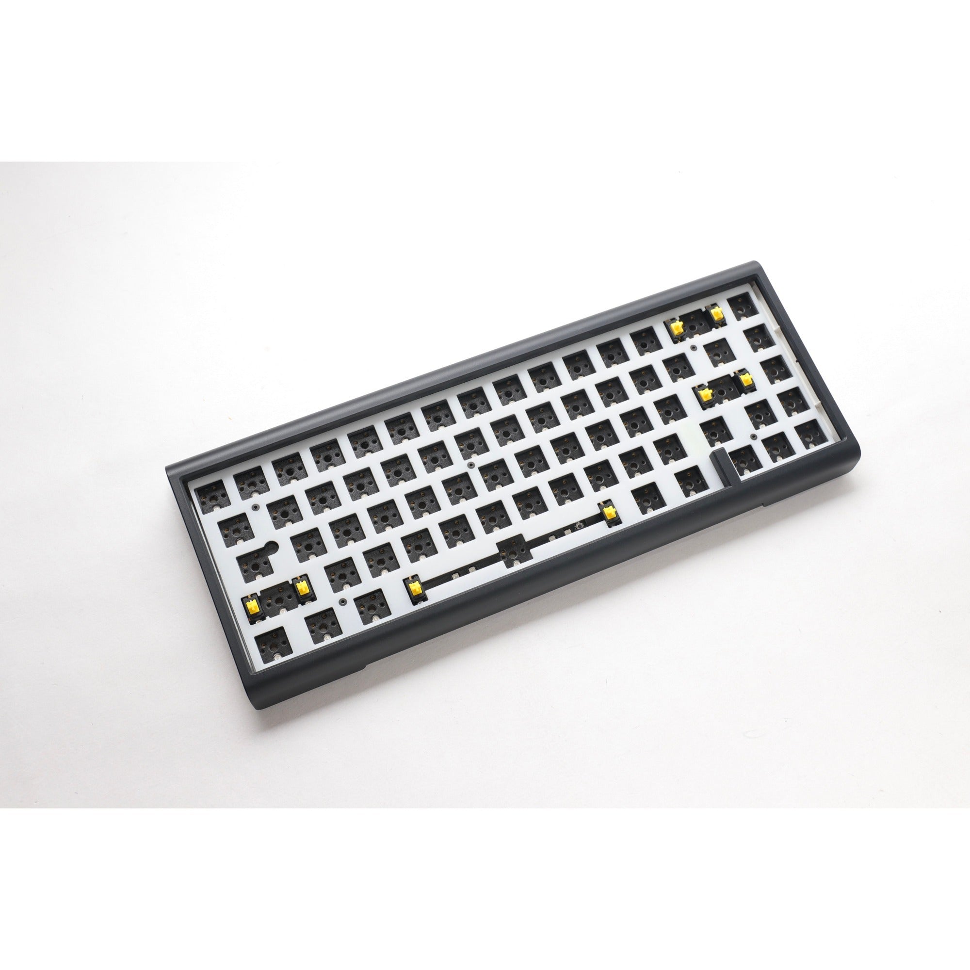Ducky projectd tinker 65 met qmk via, toetsenbord (zwart wit, us lay-out, barebone. rgb led, hot-swappable, gasket mount, 65%)