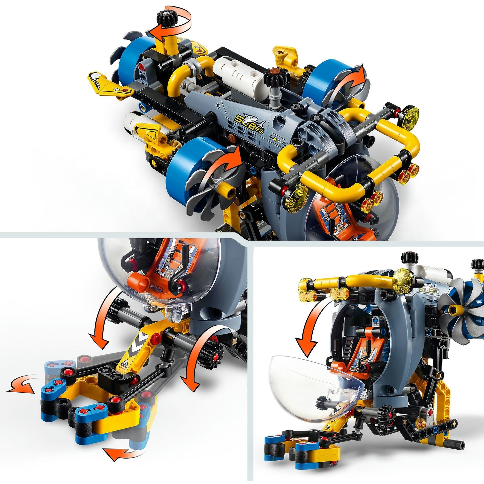 Lego technic onderzeeër voor diepzeeonderzoek - 42201