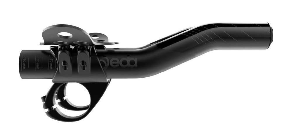 Deda Clip-On Superzero TT verlengstukken, 190mm, zwart ano