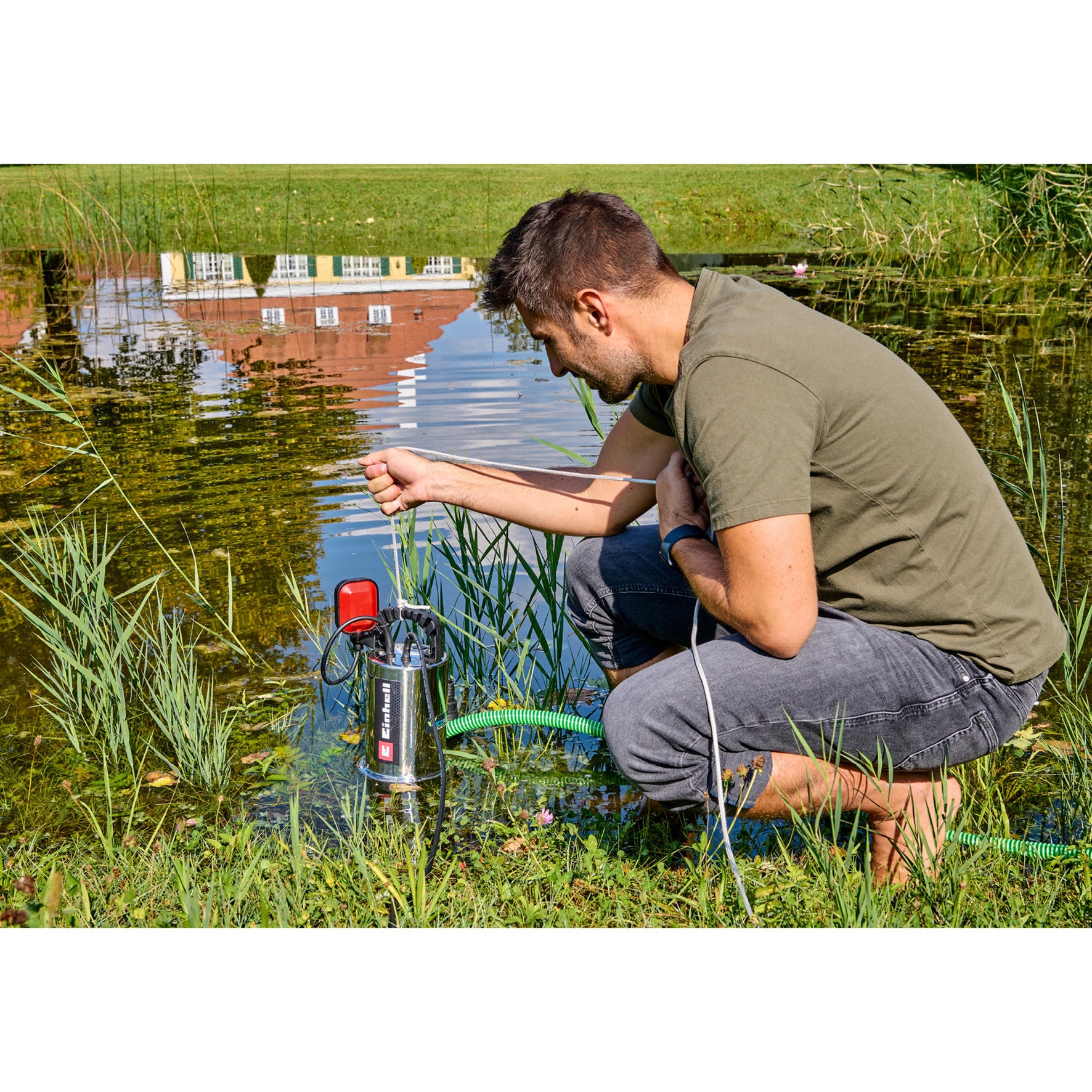 Einhell gc-dp 7035 n eco plus vuilwaterpomp (roestvrij staal rood)
