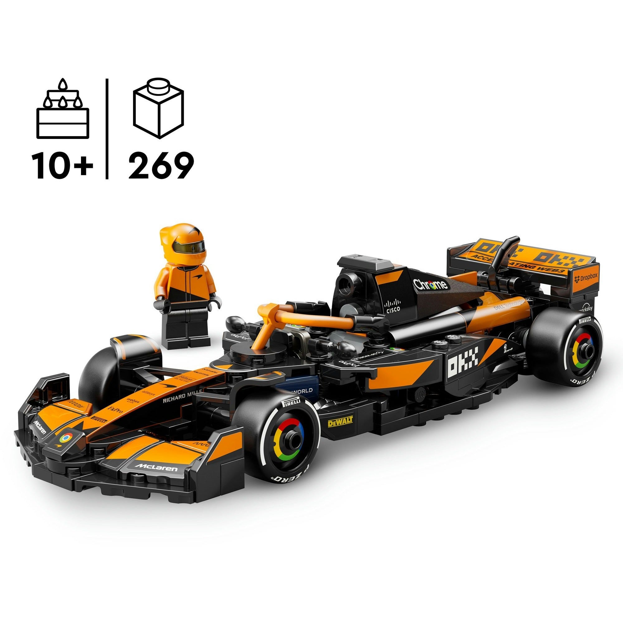 Lego speedkampioenen 77251 mclaren f1 team mcl38 racewagen