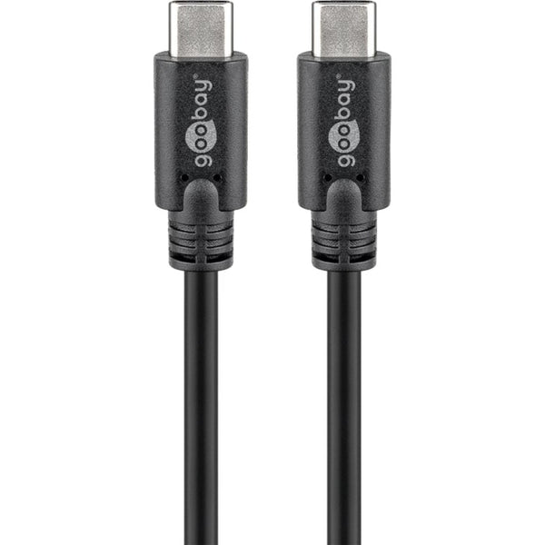 Goobay sync charge super speed usb-c kabel (zwart, 2 meter)