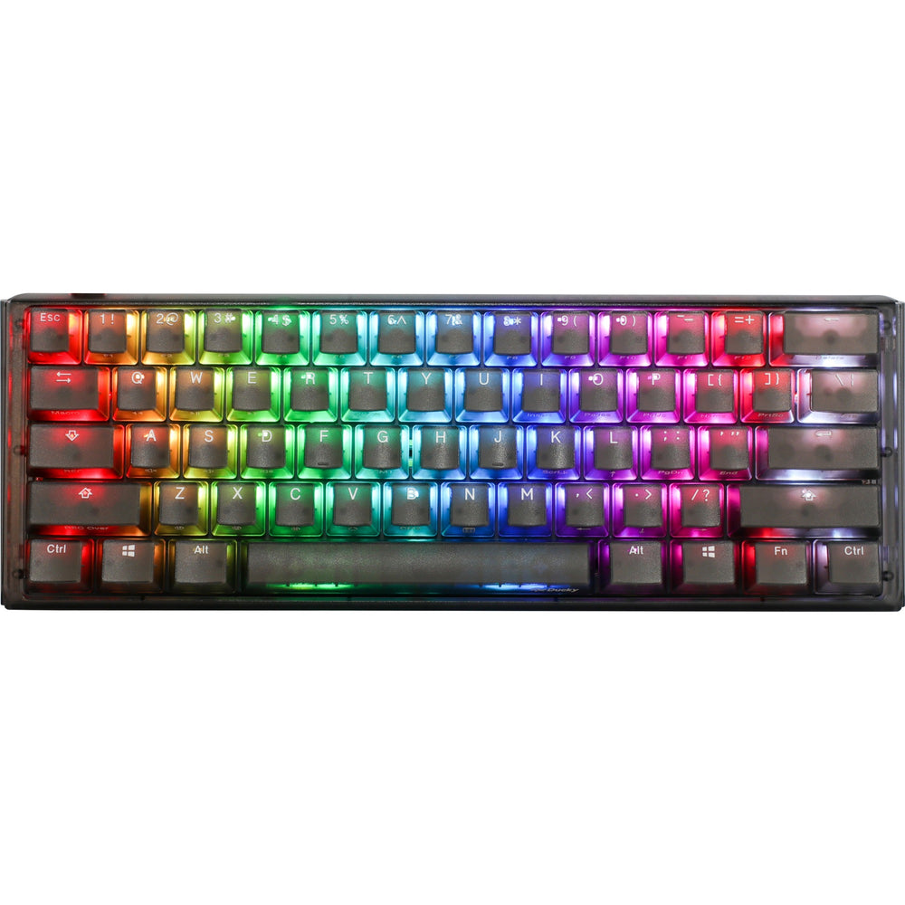 Ducky one 3 mini aura rgb mechanisch toetsenbord (zwart, us lay-out (qwerty), cherry mx brown, 60%, abs double shot, hot swap)