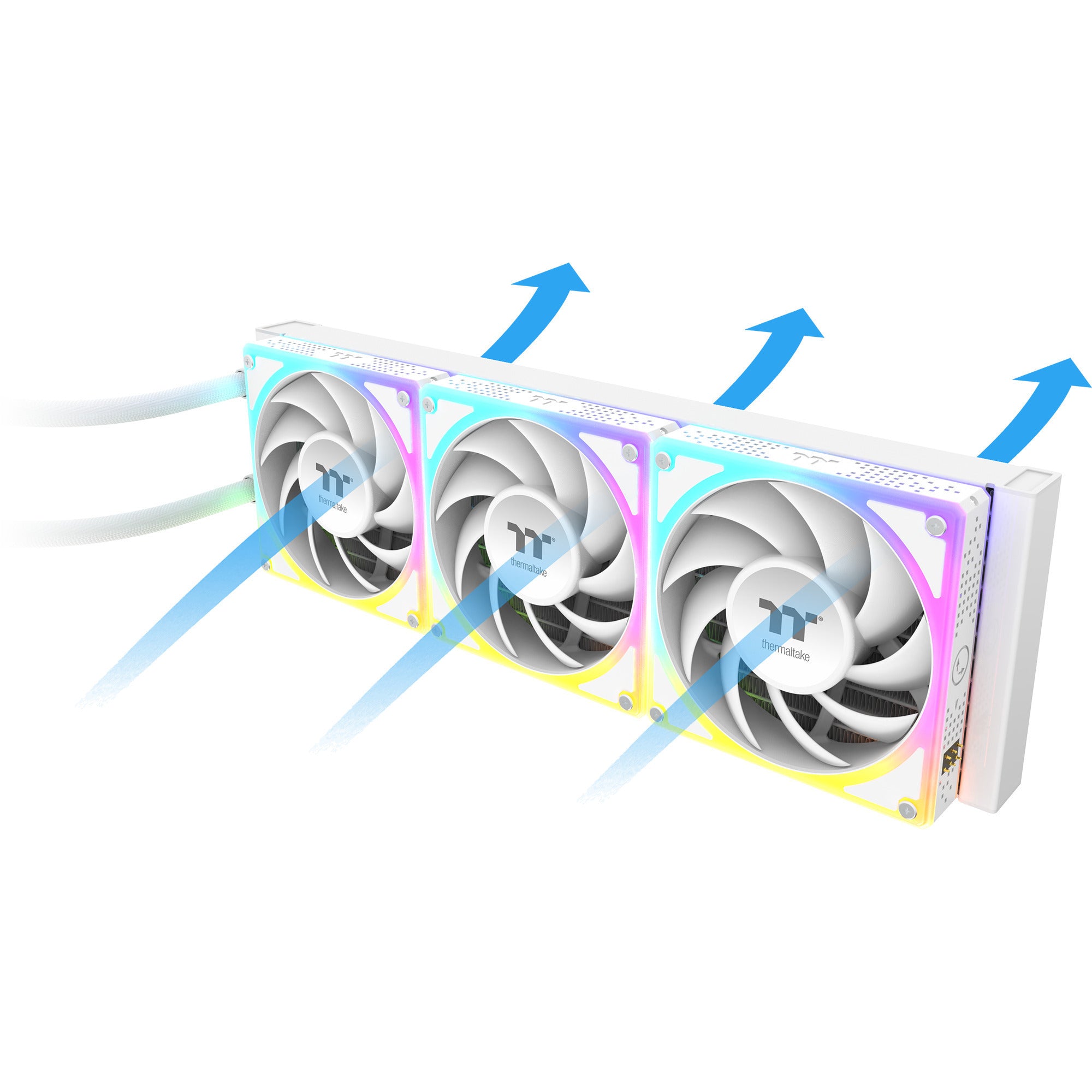Thermaltake magcurve 360 ultra argb sync aio liquid cooler - snow edition waterkoeling (wit)