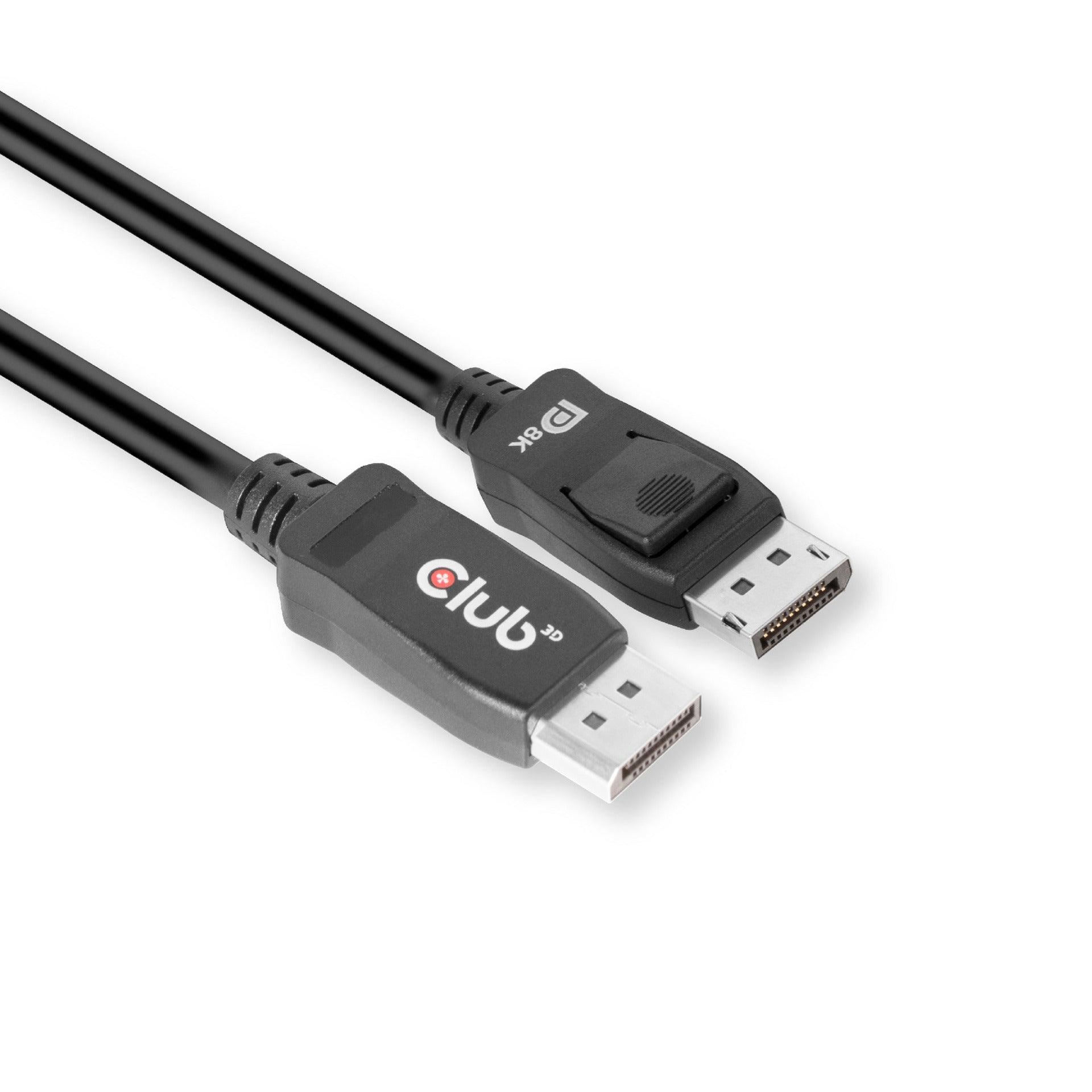 Club 3D DisplayPort 1.4 HBR3 Cable (Black, 2 Meter, 8K)