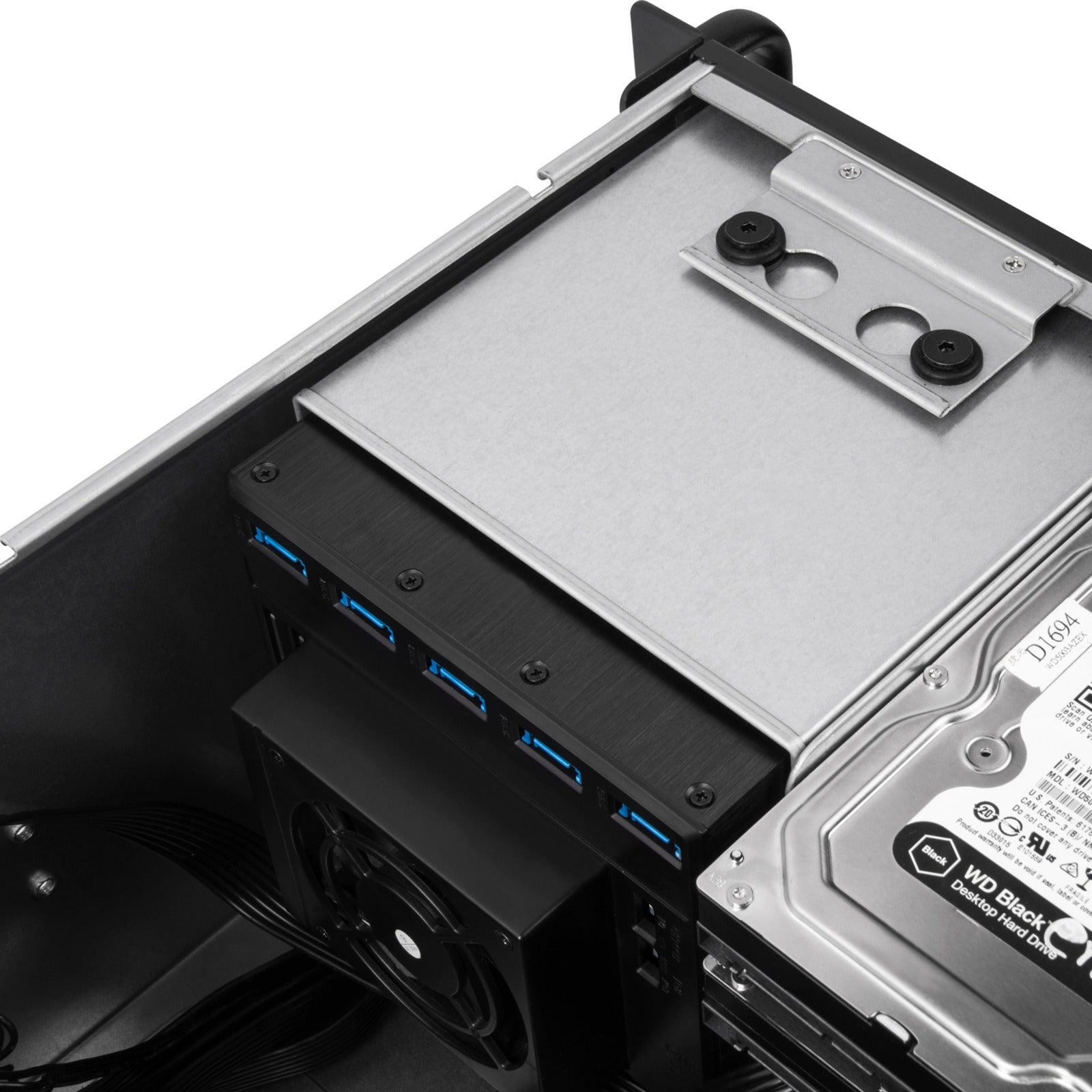 Silverstone rm41-506 rack behuizing (zwart | 2x usb-a 3.2 (5 gbit s))