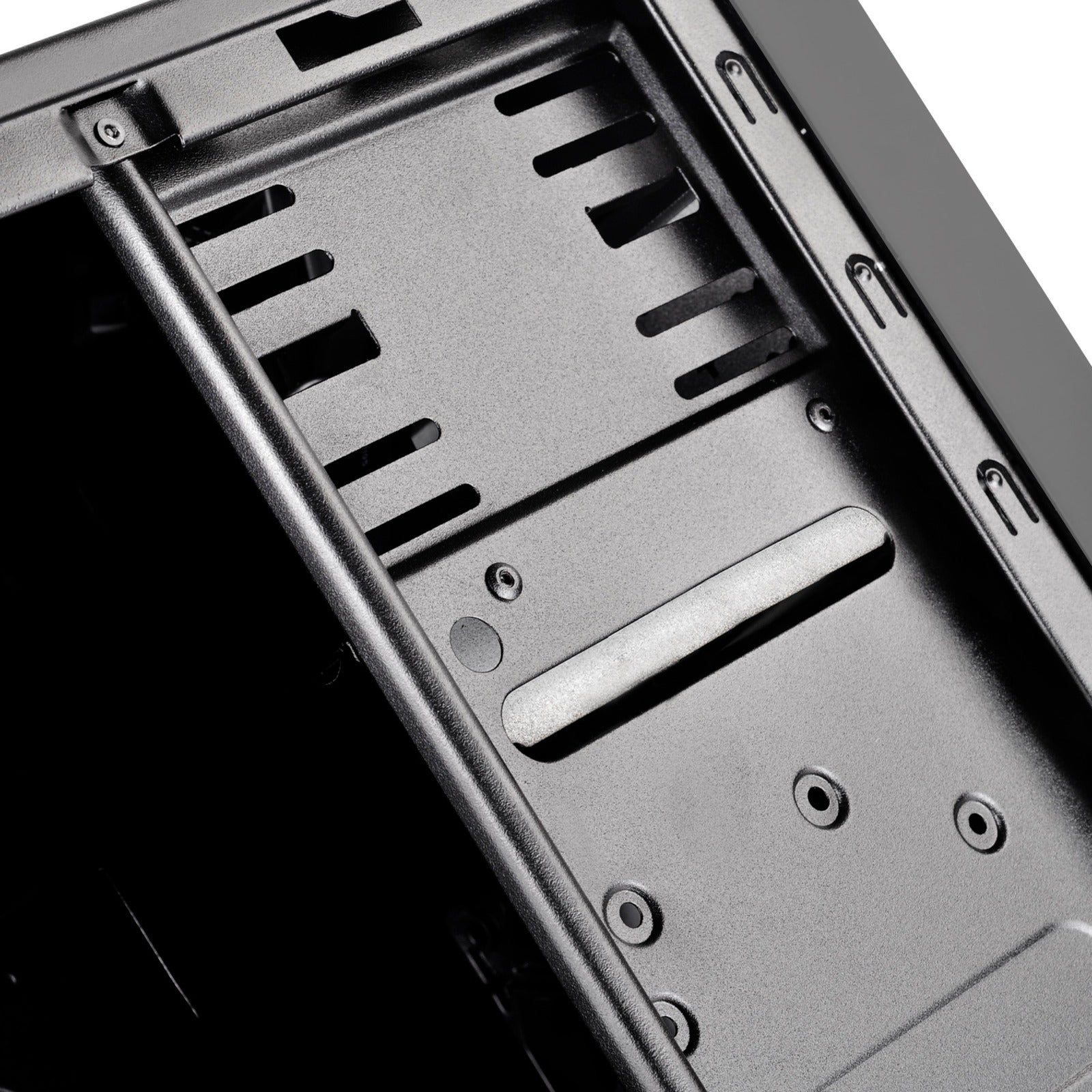Silverstone sst-ps13b midi tower behuizing (zwart | 2x usb-a)
