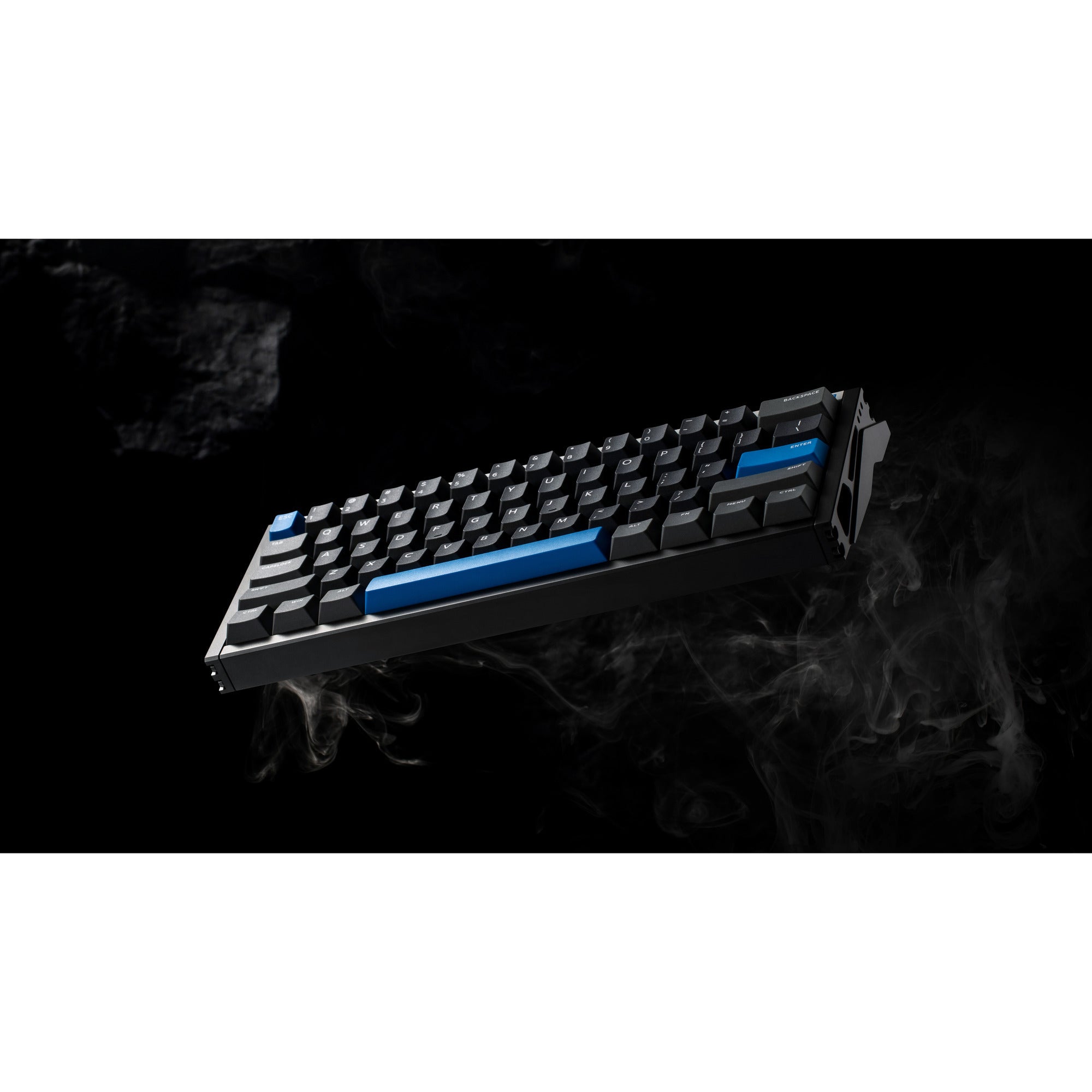 Iqunix ez60 magnetic switch gaming he keyboard (zwart, us lay-out (qwerty), gateron magnetic jade gaming, 60%, rgb, double shot pbt keycaps)