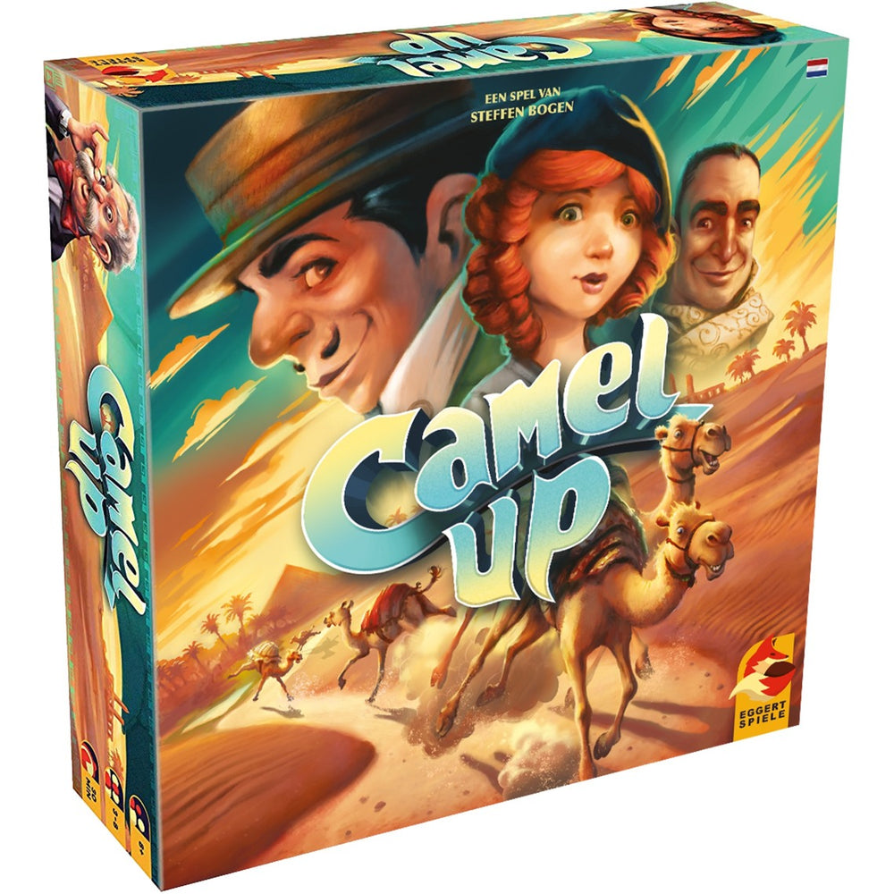 Asmodee eggertspiele camel up - bordspel kamelenrace - nieuwe editie met 3d palmboom