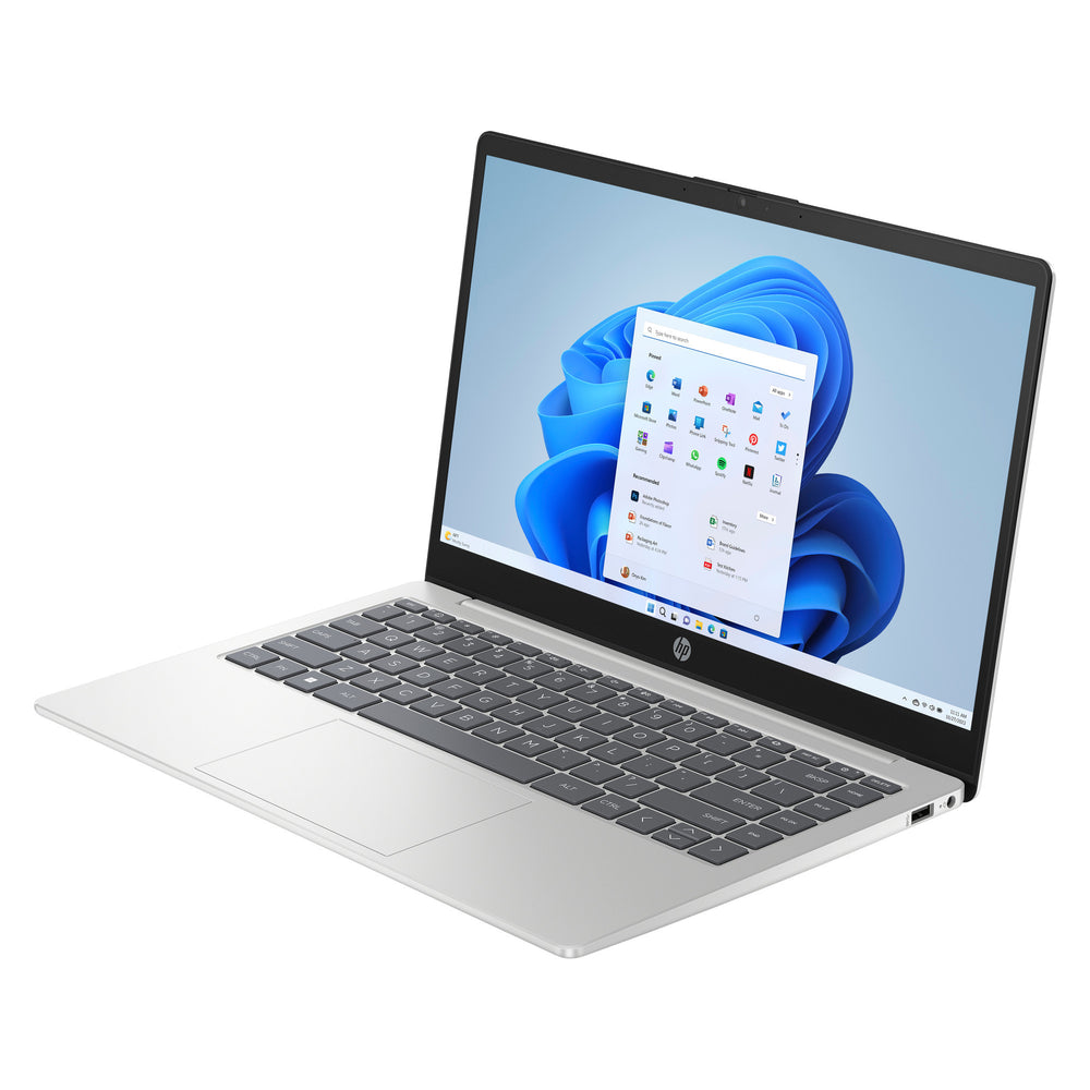 Hp 14-em0065nd (bn6k7ea) 14 laptop (zilver | ryzen 5 7520u | radeon 610m | 16 gb | 512 gb ssd)