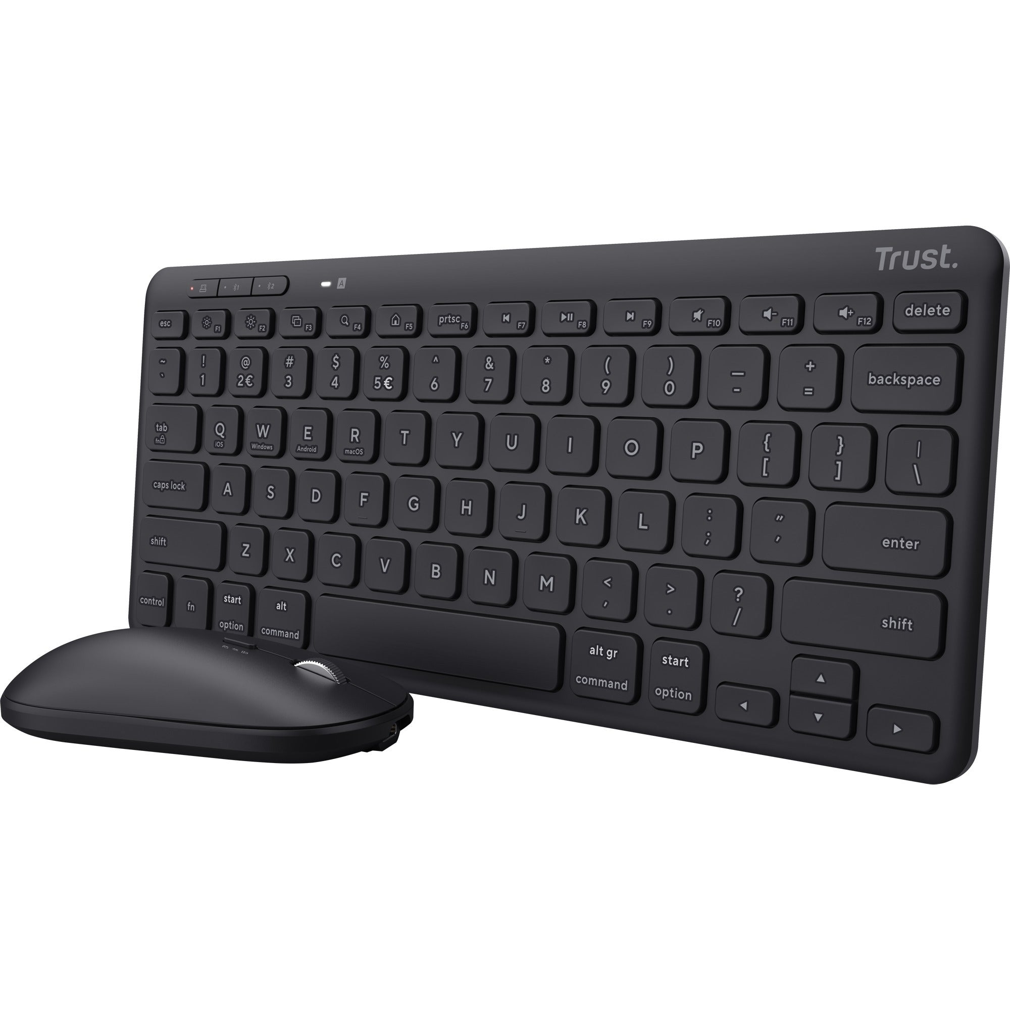Trust Trust Lyra Multi-Device Draadloos Toetsenbord Muis