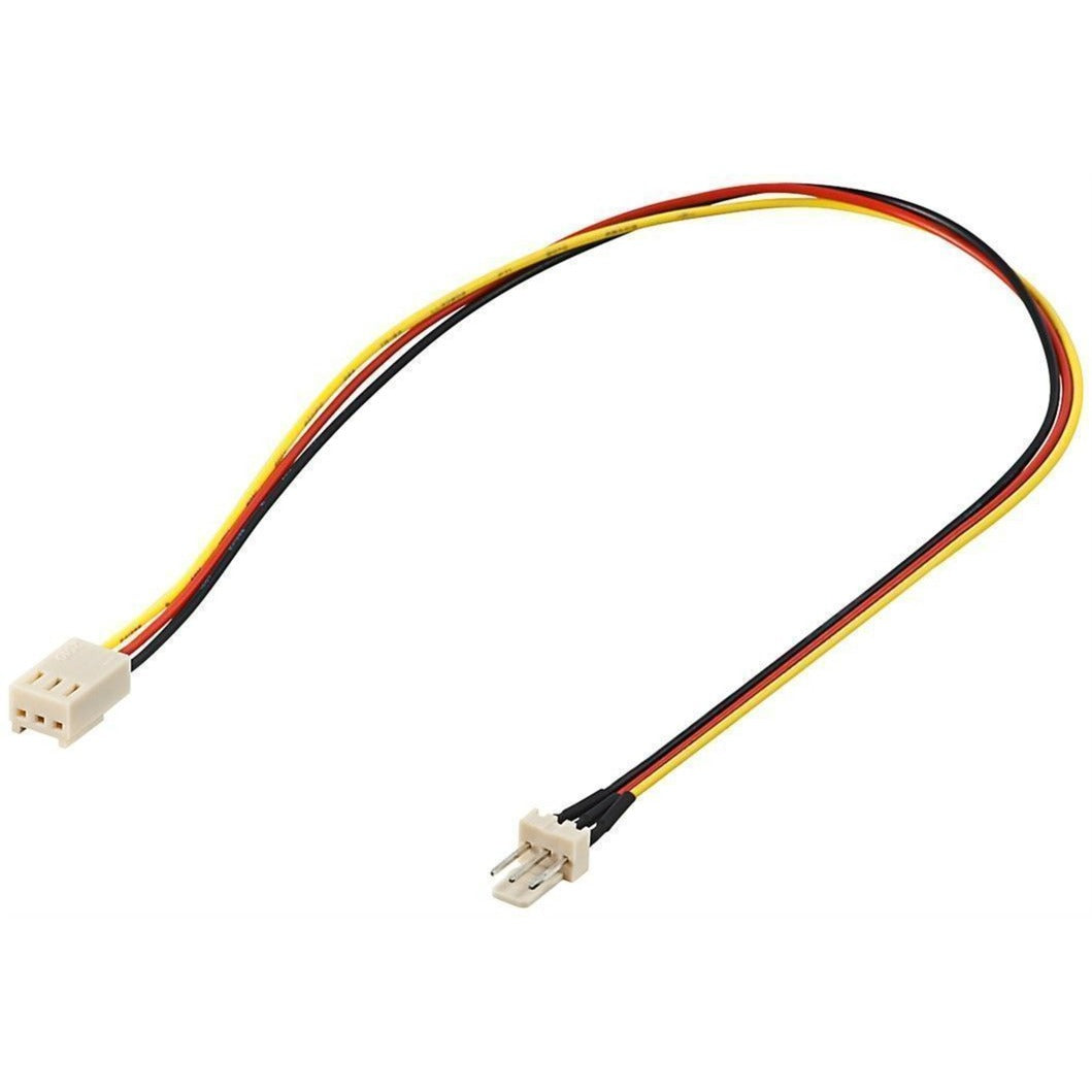 Goobay 3-pin koeler (male) naar 3-pin koeler (female) verlengkabel (30 centimeter)