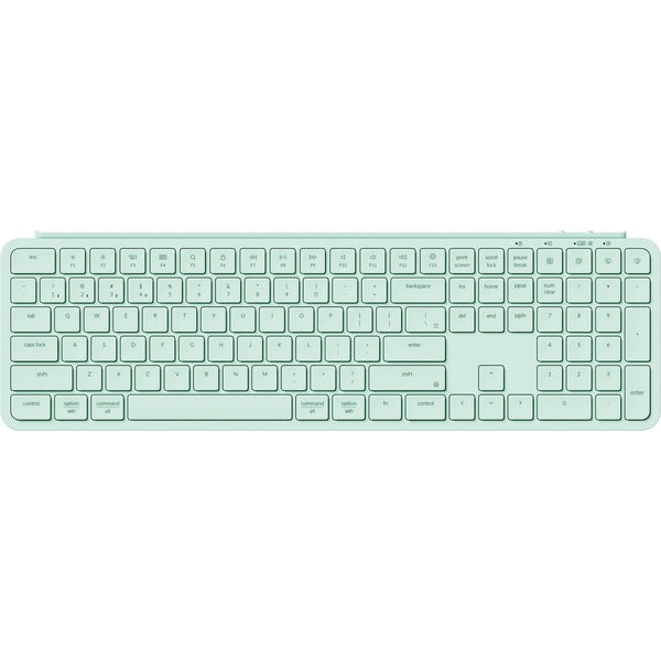 Keychron b6 pro-k7 toetsenbord (mint, us lay-out (qwerty), scissor switches, 100%, abs, 2.4 ghz | bluetooth 5.2 | usb-c)