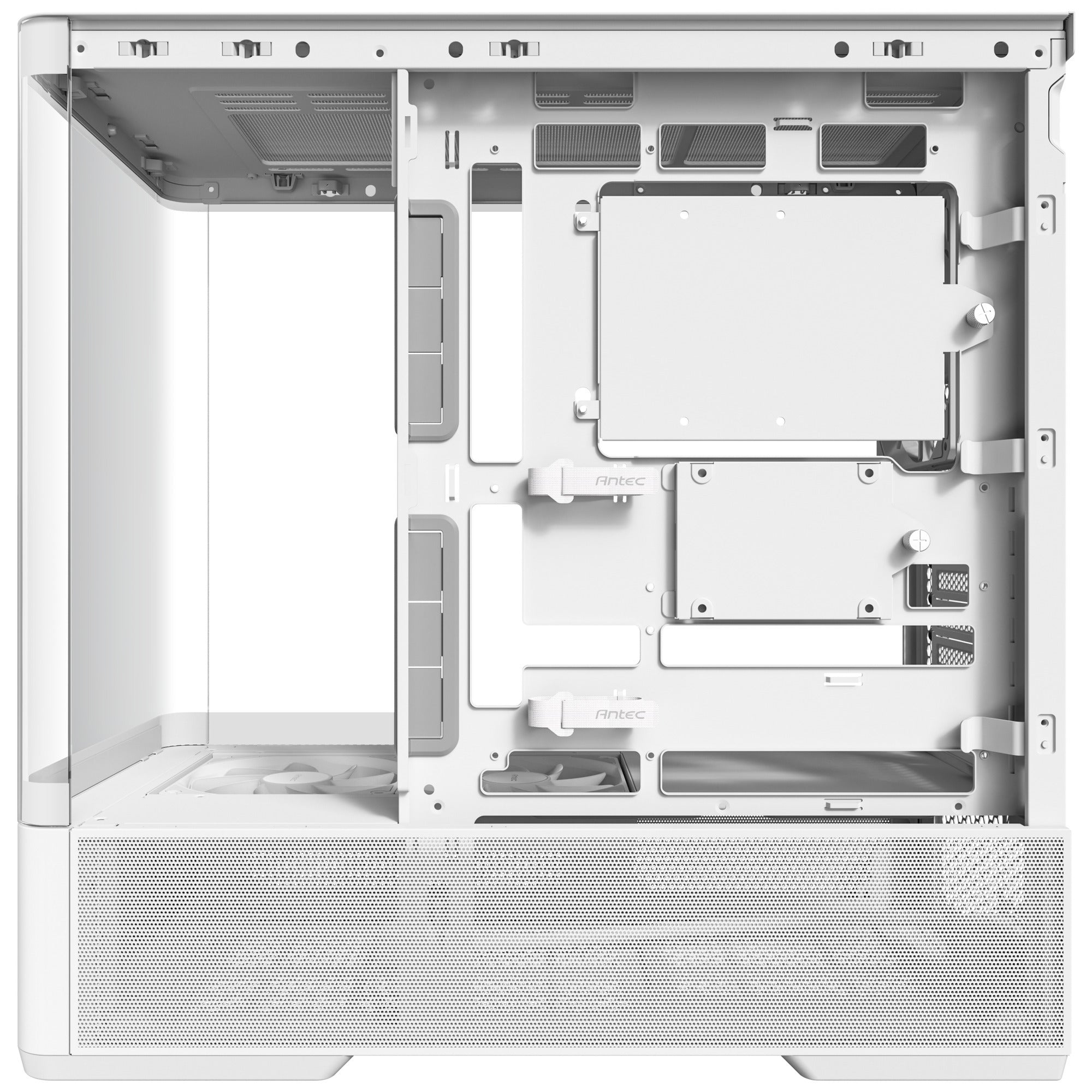 Antec c6 curve air midi tower behuizing (wit | 2x usb-a | 1x usb-c | tempered glass)
