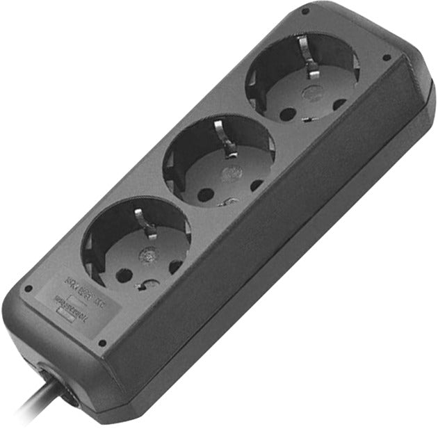 Brennenstuhl eco-line stekkerdoos 3x stekkerdoos (zwart, 1158620015, voor 3 stekkers)
