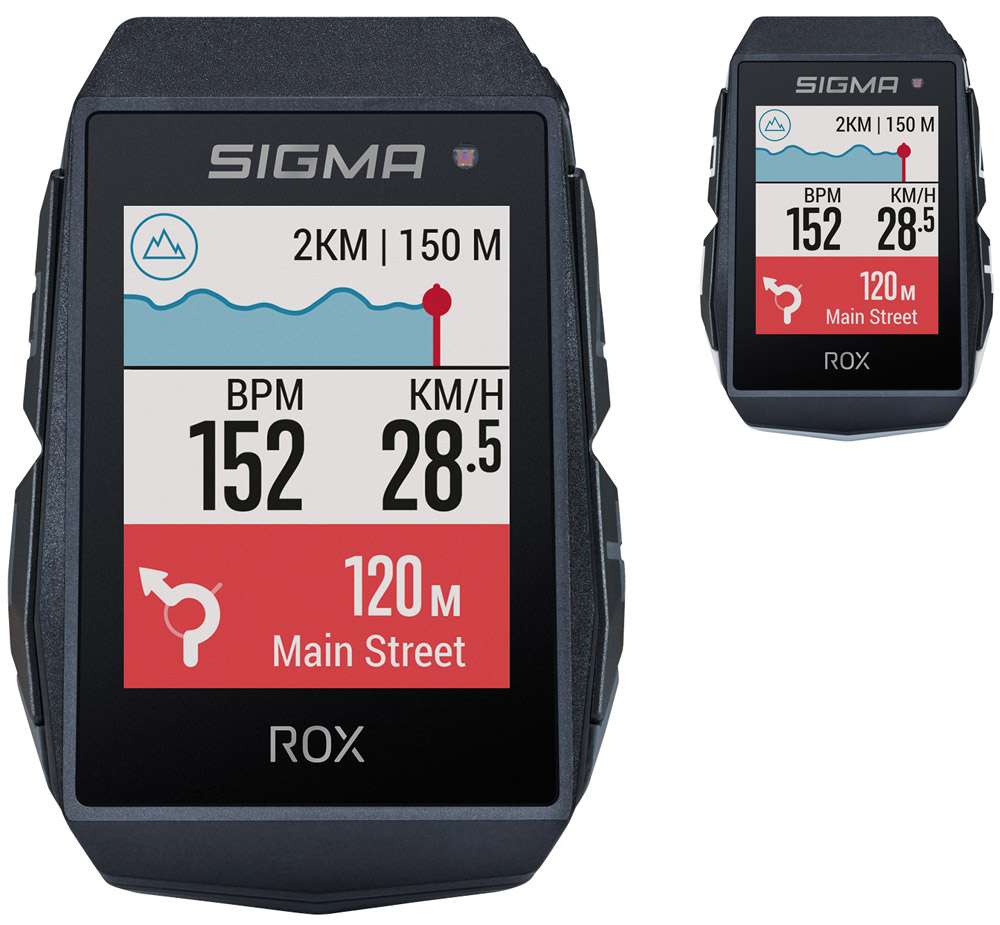 Sigma rox 11.1 evo gps hr + cad snelh set + sb gps+ant+ble riem+usb-c