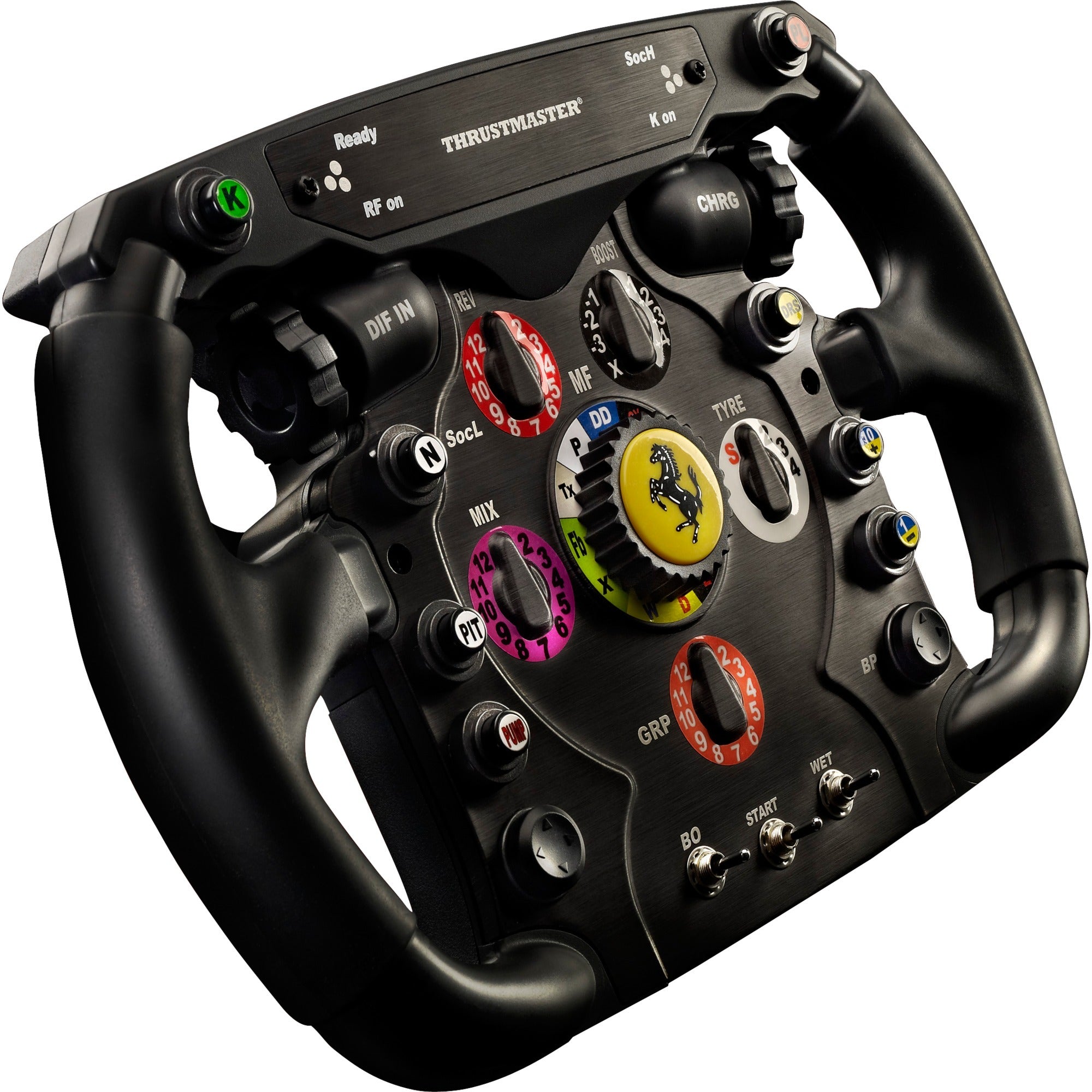 Thrustmaster ferrari f1 wheel add-on stuur add-on (zwart zilver, pc, playstation 3, playstation 4, xbox one)