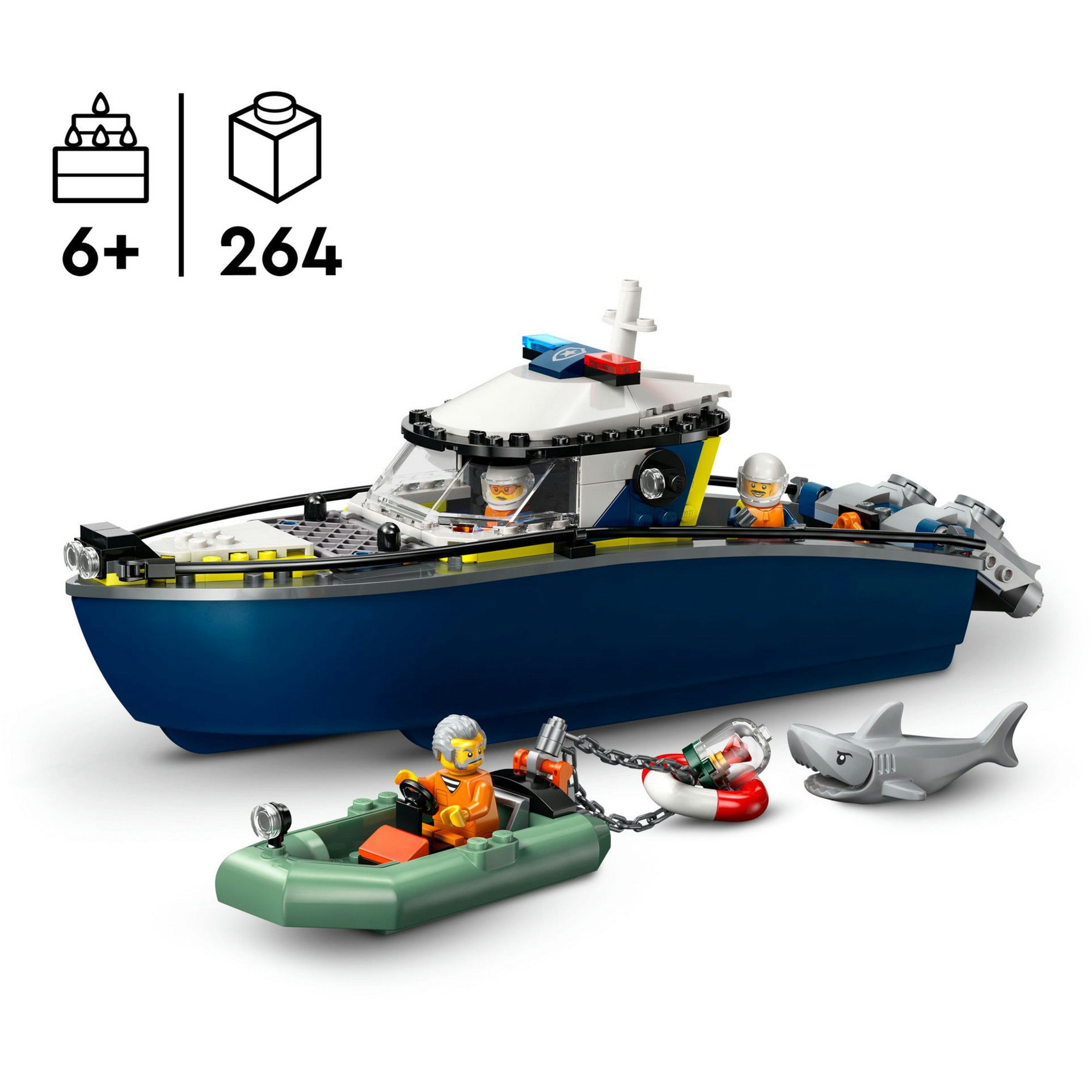 Lego 60456 stadspolitie achtervolging met politieboot